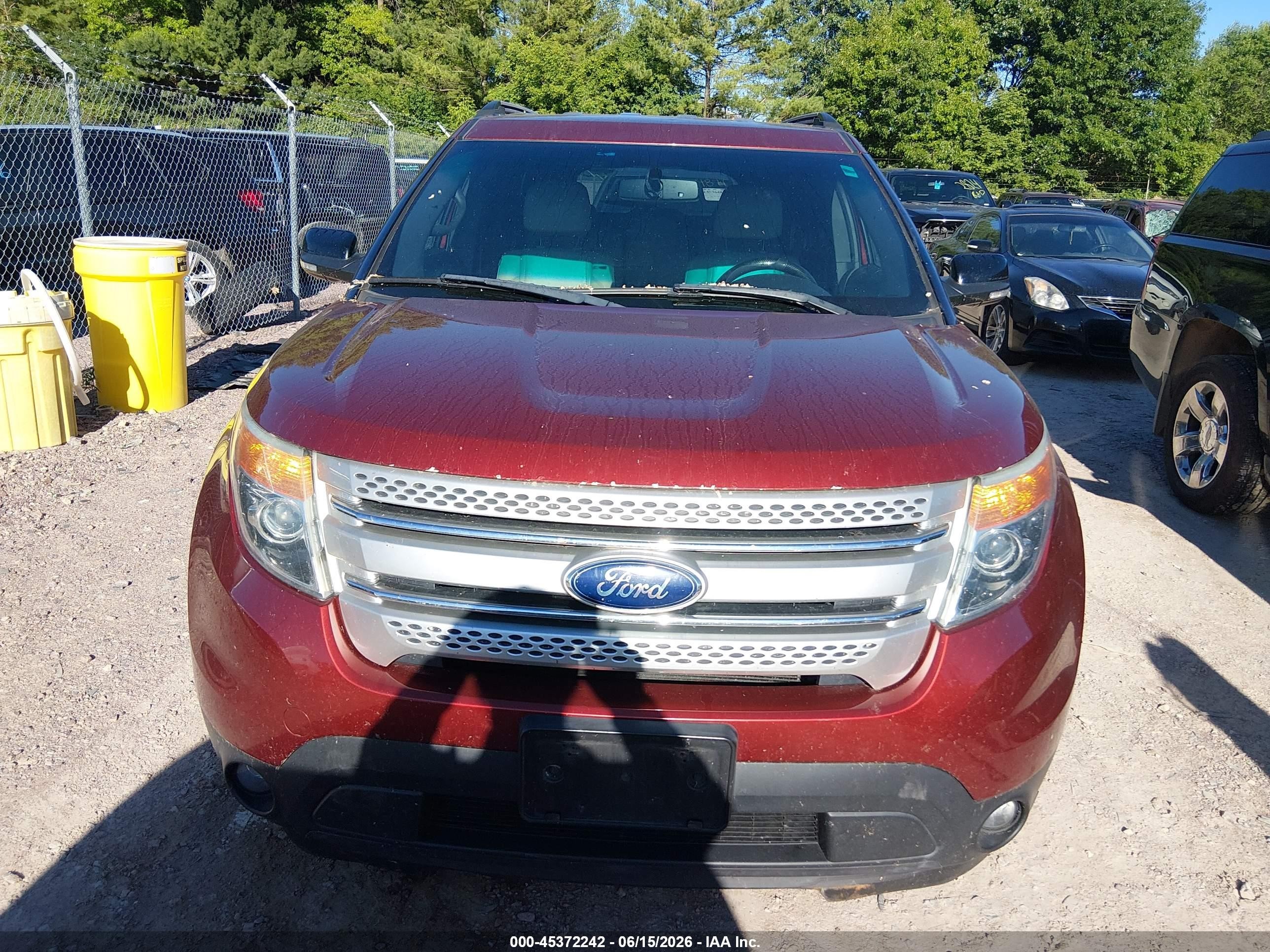 2014 Ford Explorer Xlt Красный vin: 1FM5K8D89EGB09081