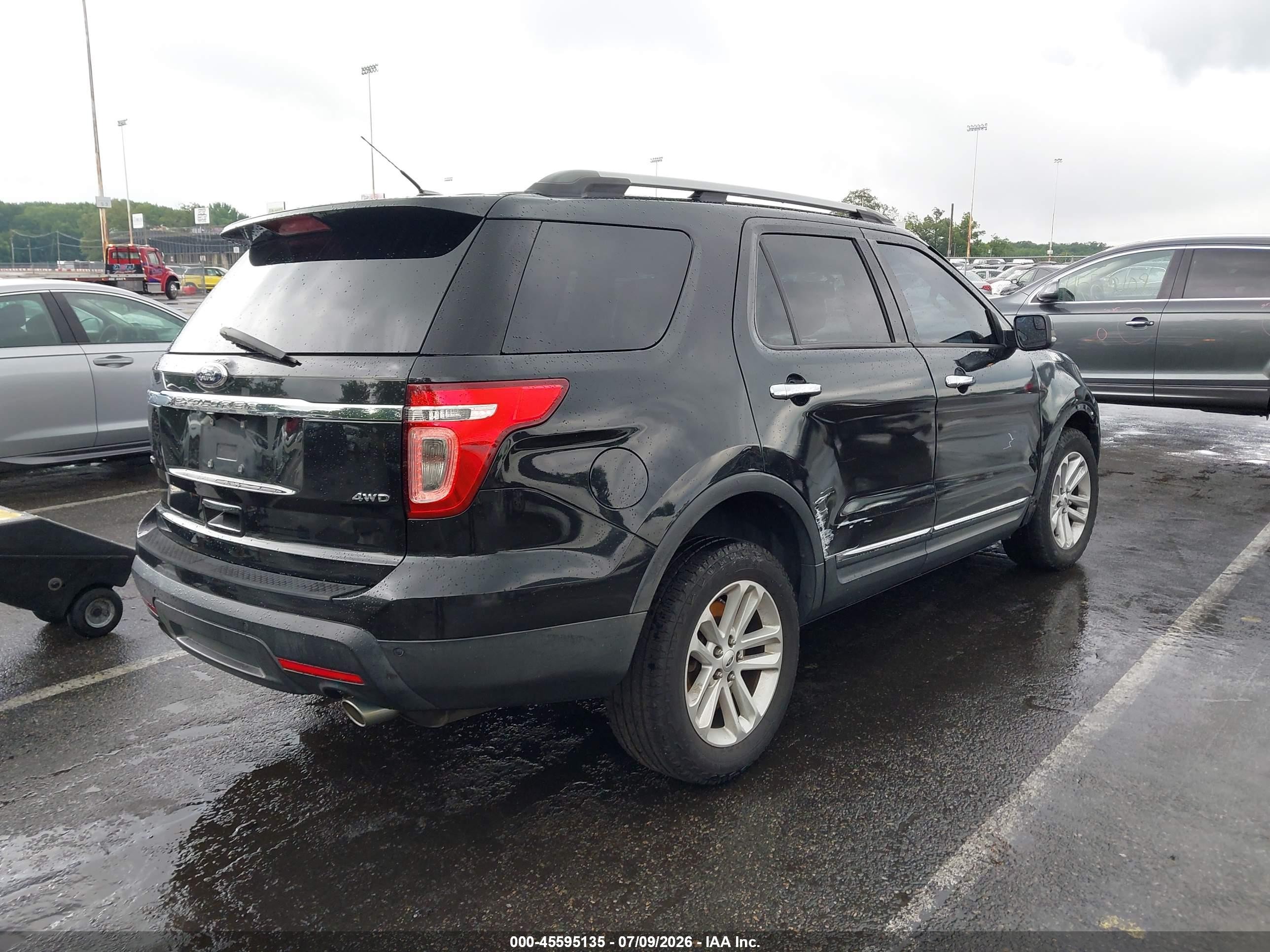 2014 Ford Explorer Xlt Black vin: 1FM5K8D89EGB87604
