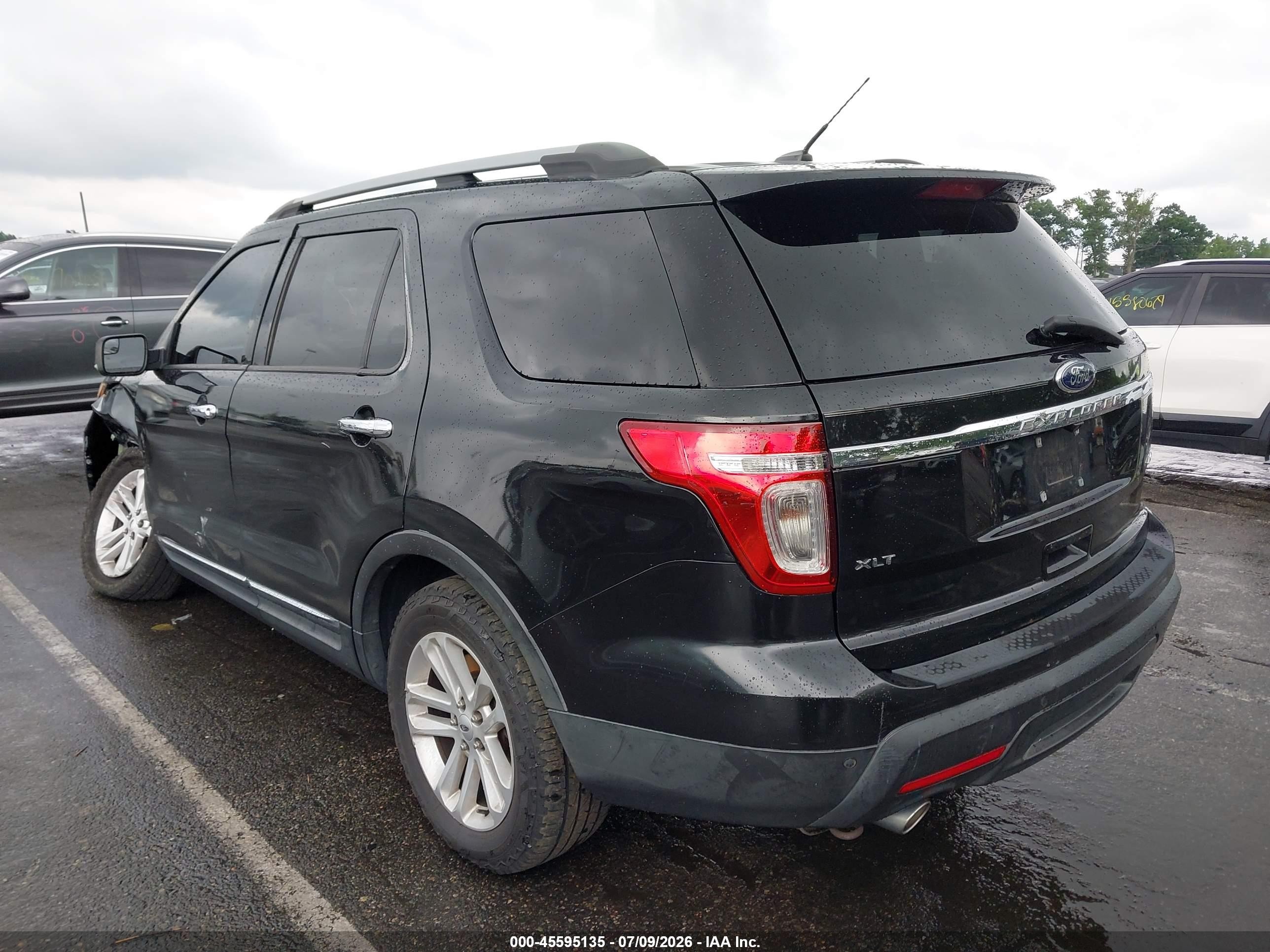 2014 Ford Explorer Xlt Black vin: 1FM5K8D89EGB87604