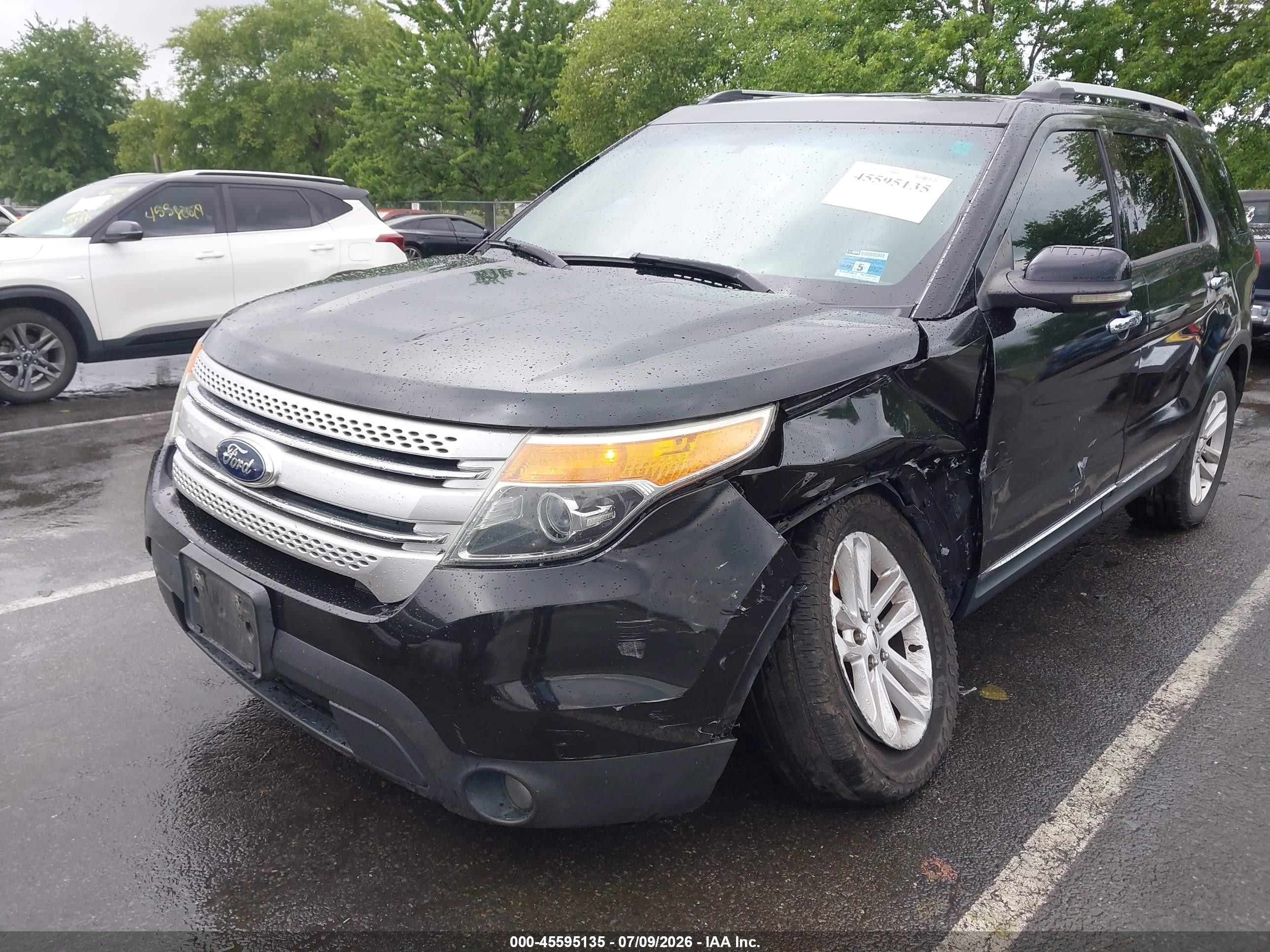 2014 Ford Explorer Xlt Black vin: 1FM5K8D89EGB87604