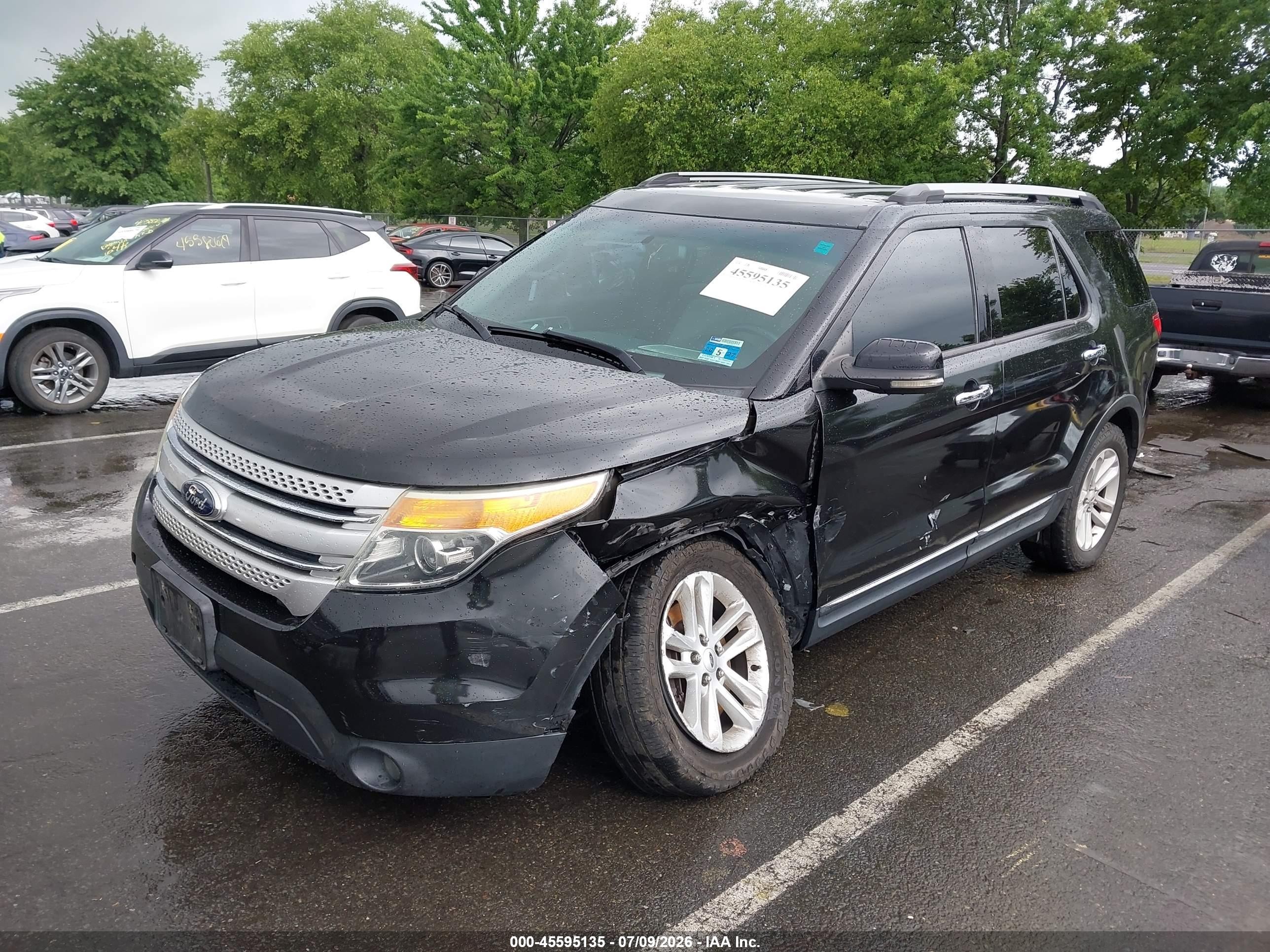2014 Ford Explorer Xlt Black vin: 1FM5K8D89EGB87604