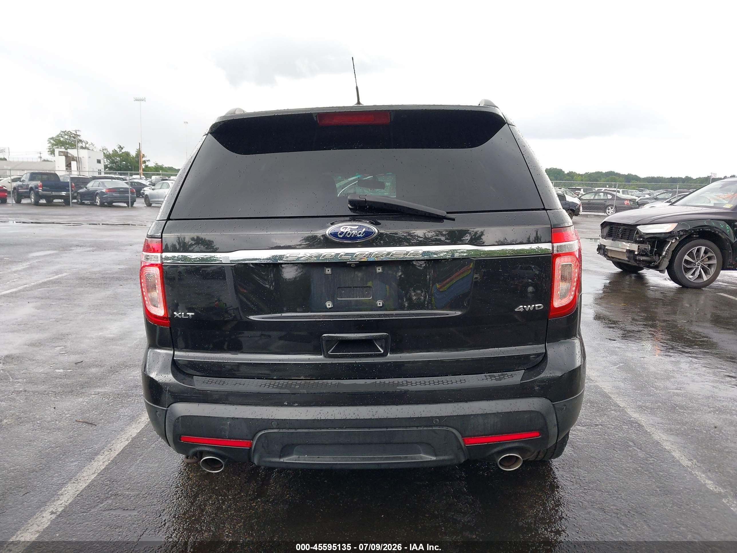 2014 Ford Explorer Xlt Black vin: 1FM5K8D89EGB87604
