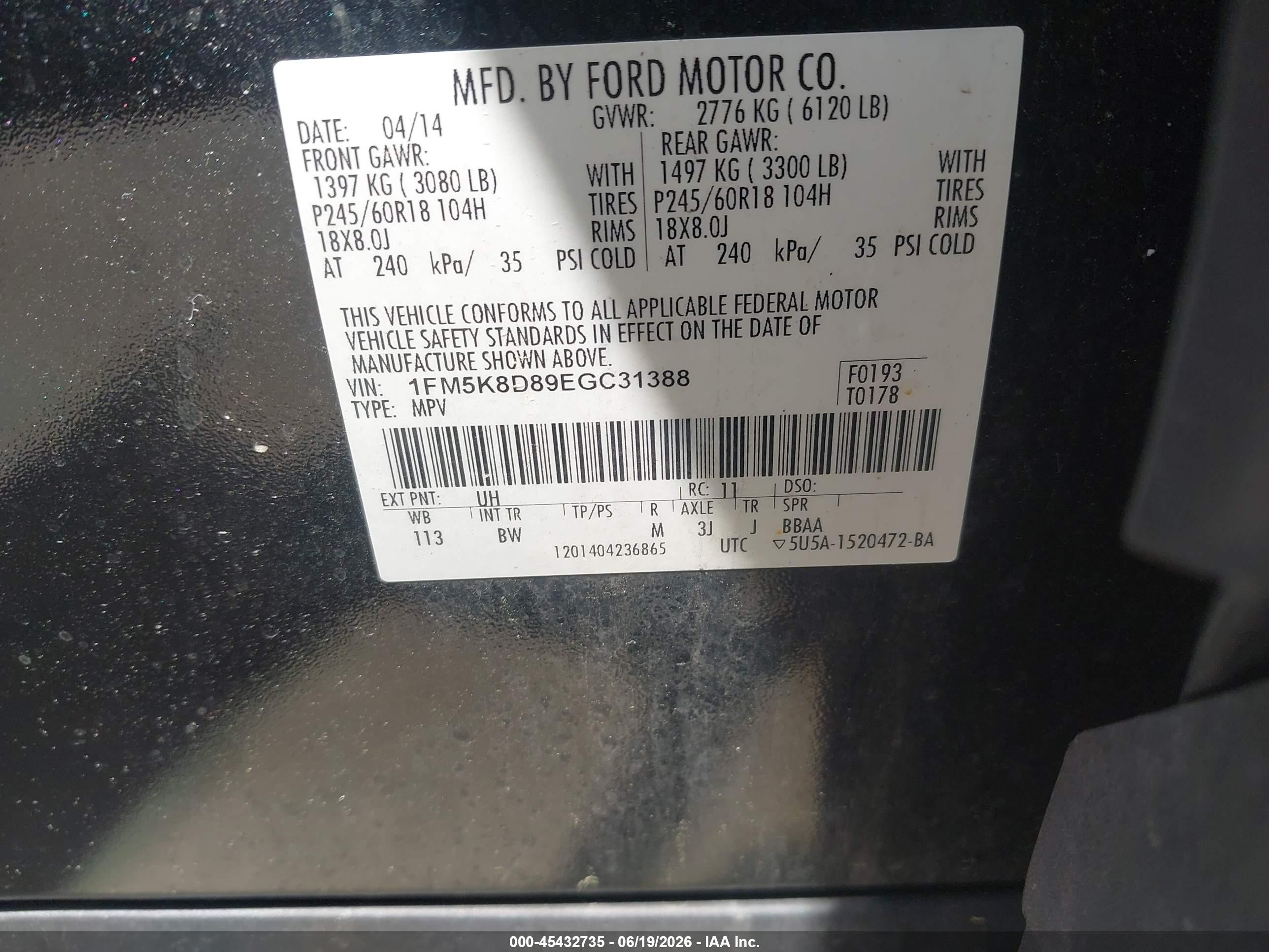 2014 Ford Explorer Xlt Black vin: 1FM5K8D89EGC31388