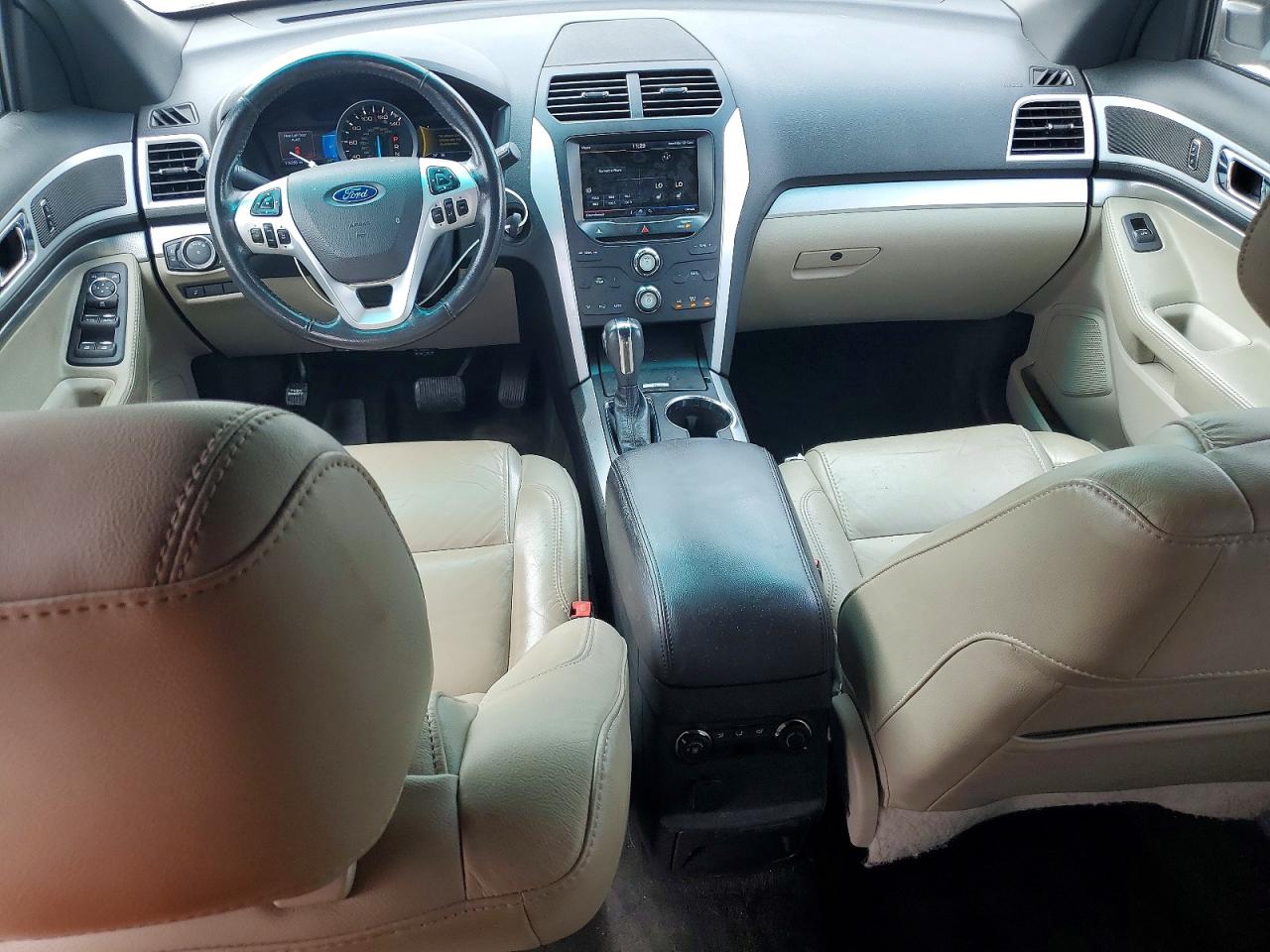 2014 Ford Explorer Xlt White vin: 1FM5K8D89EGC32637