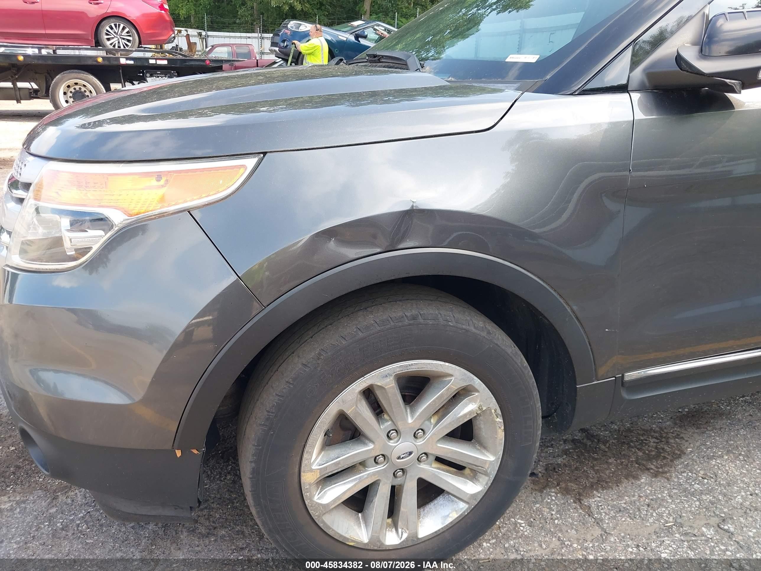 2015 Ford Explorer Xlt Gray vin: 1FM5K8D89FGB17845
