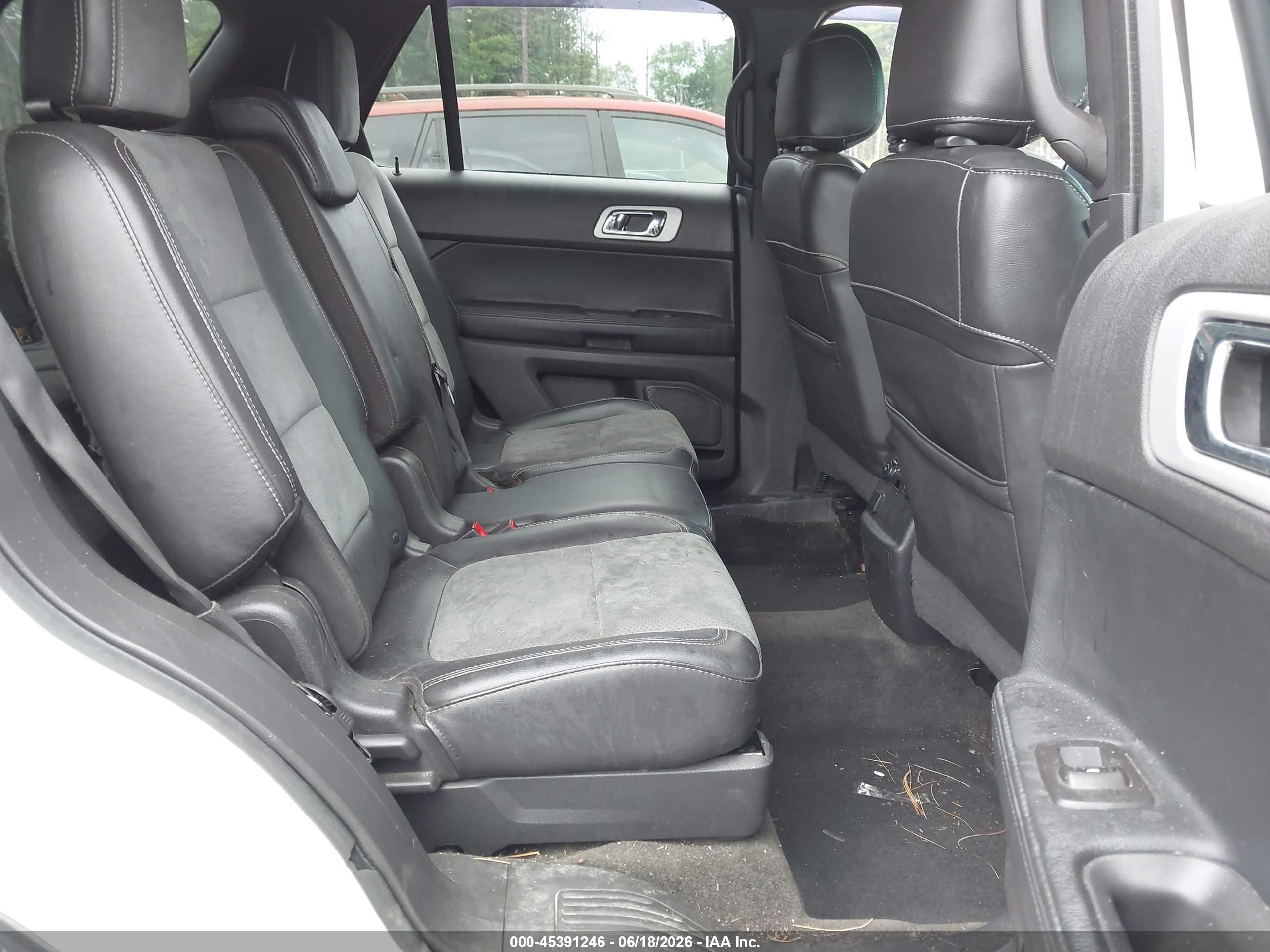 2015 Ford Explorer Xlt White vin: 1FM5K8D89FGB94036