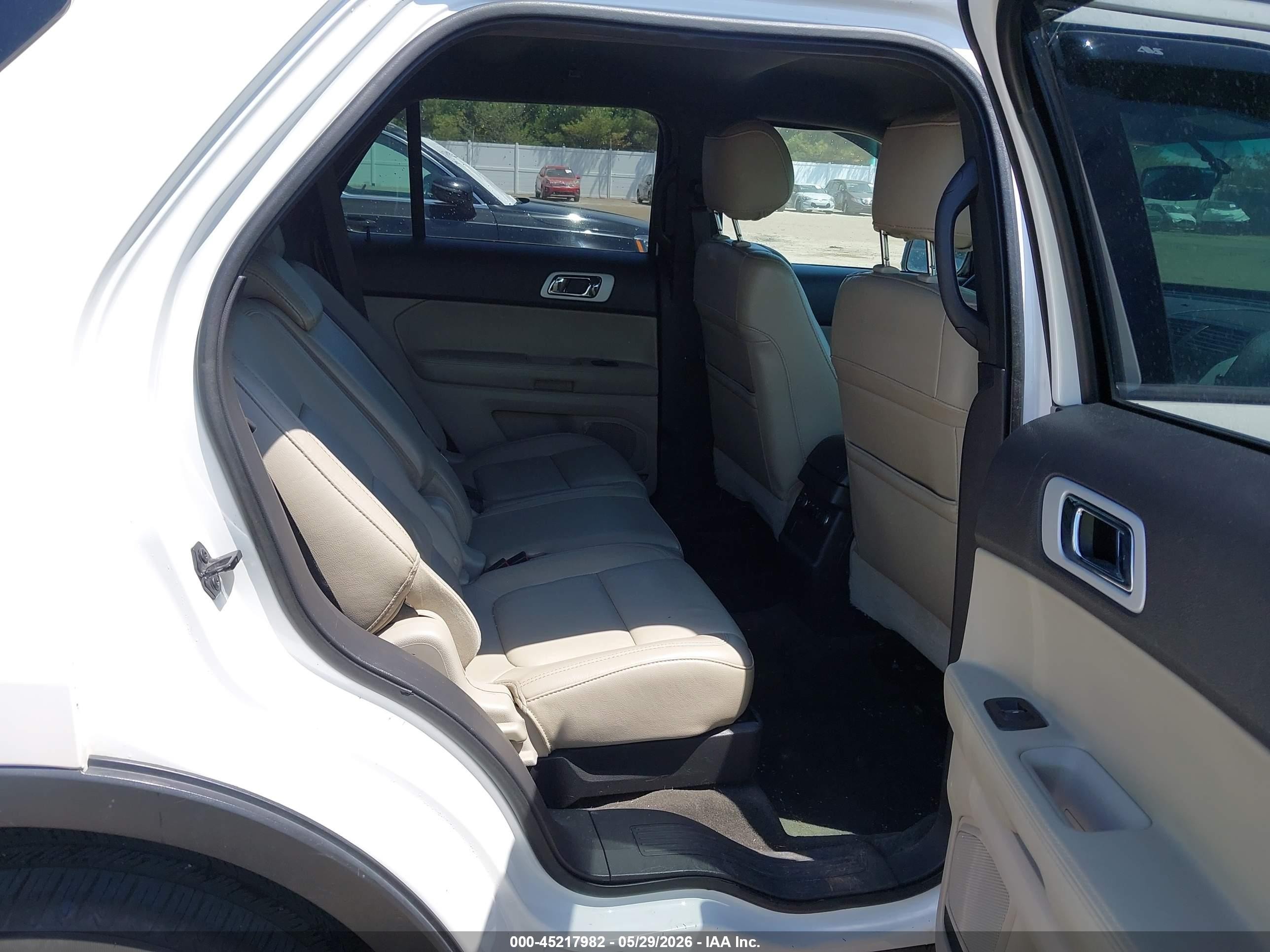 2015 Ford Explorer Xlt White vin: 1FM5K8D89FGC52534