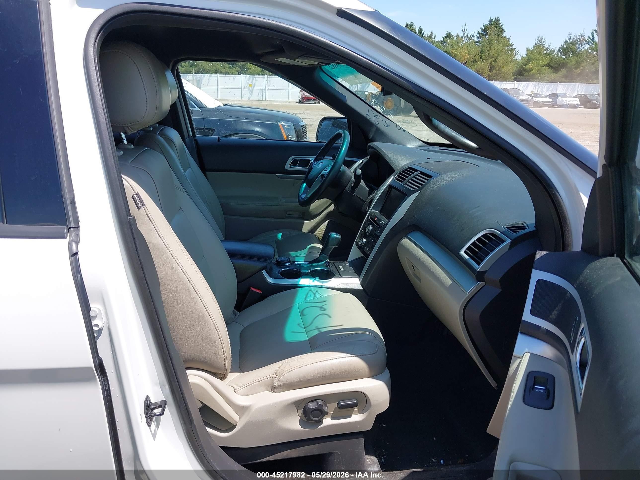 2015 Ford Explorer Xlt White vin: 1FM5K8D89FGC52534