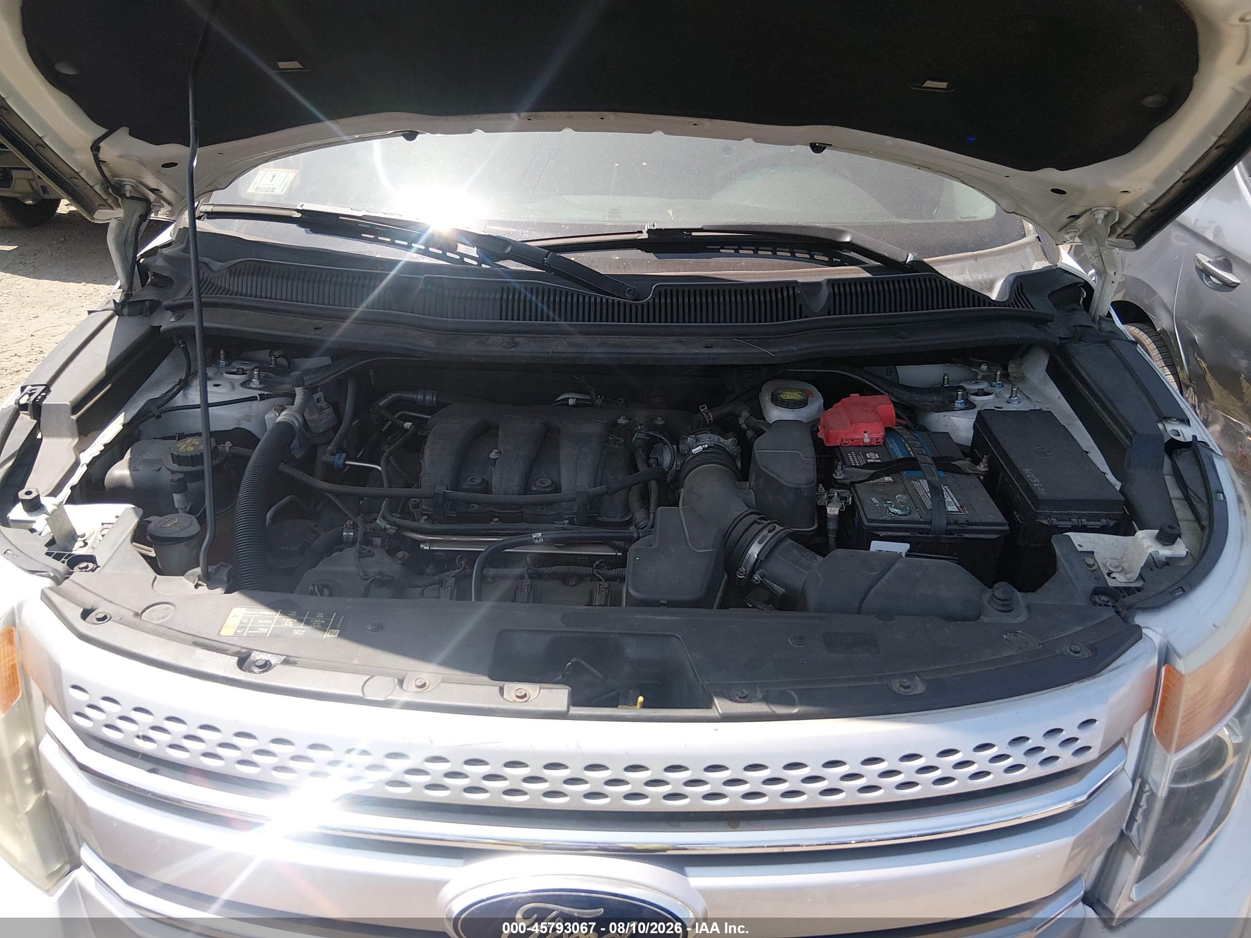 2013 Ford Explorer Xlt White vin: 1FM5K8D8XDGA27245