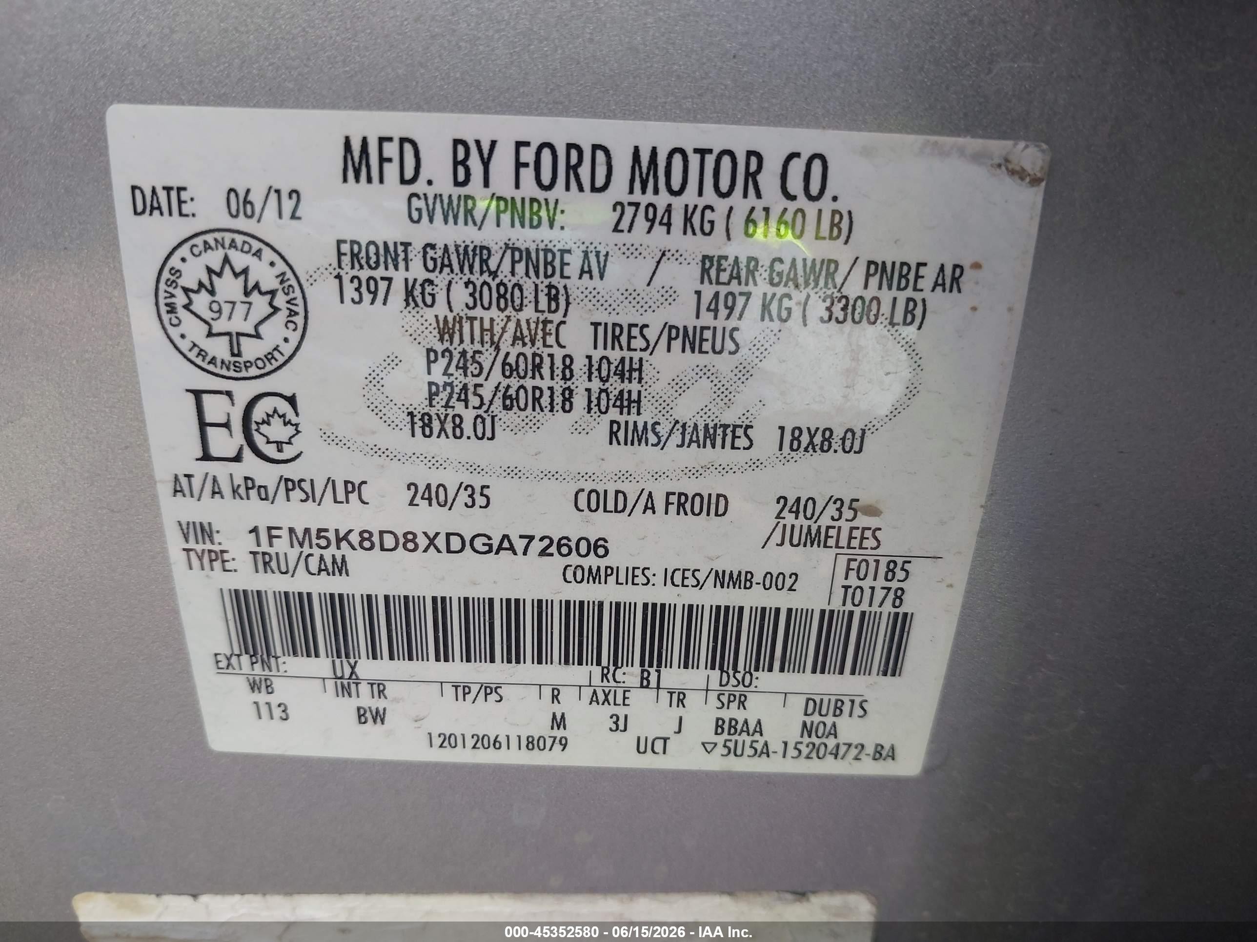 2013 Ford Explorer Xlt Silver vin: 1FM5K8D8XDGA72606