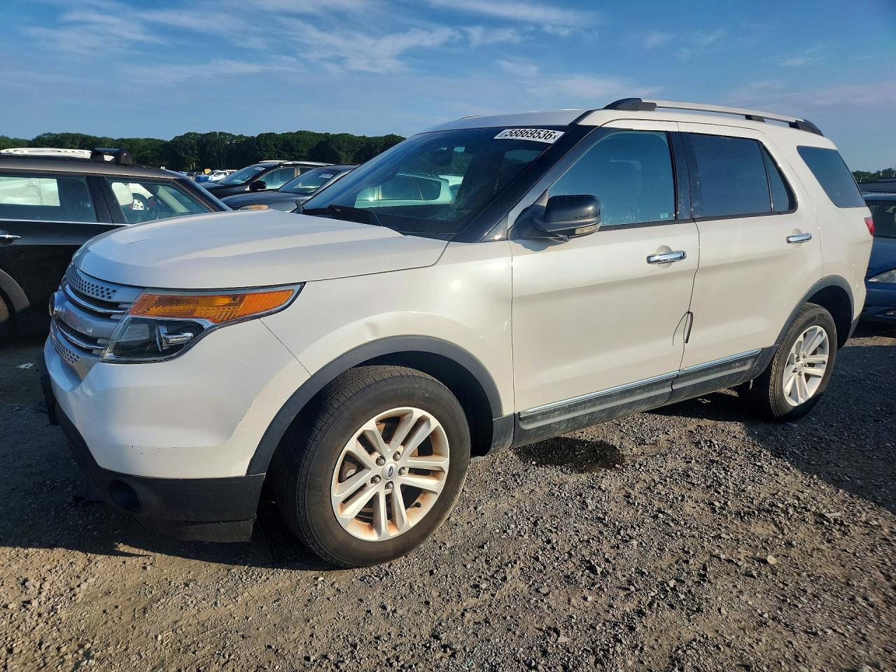 2013 Ford Explorer Xlt White vin: 1FM5K8D8XDGA91155