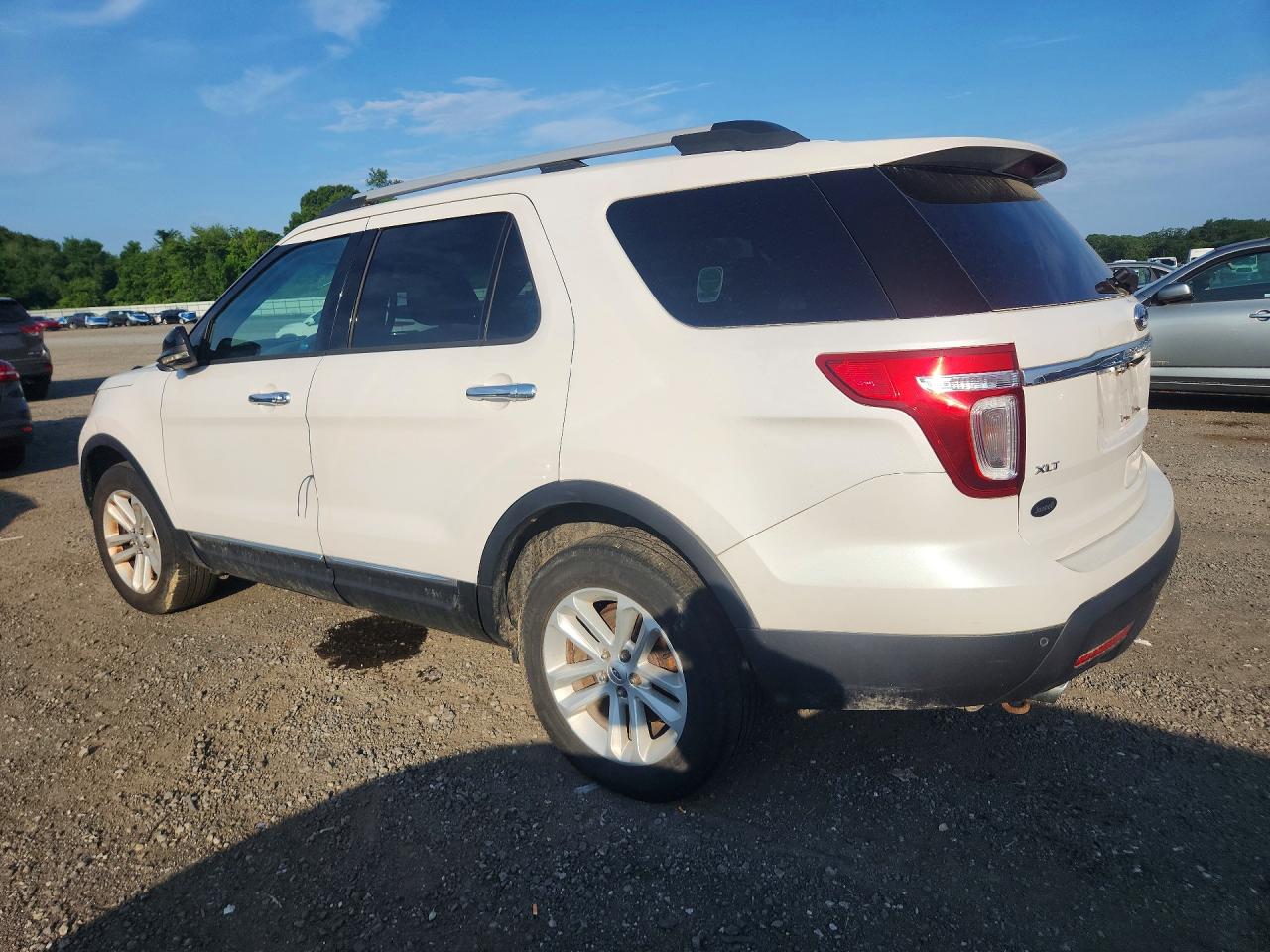 2013 Ford Explorer Xlt White vin: 1FM5K8D8XDGA91155