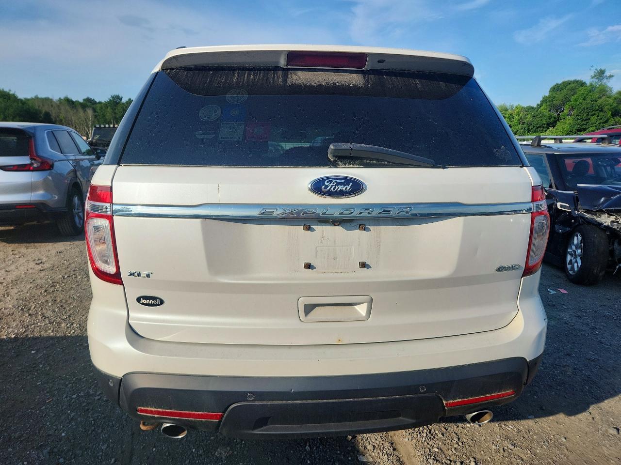 2013 Ford Explorer Xlt White vin: 1FM5K8D8XDGA91155