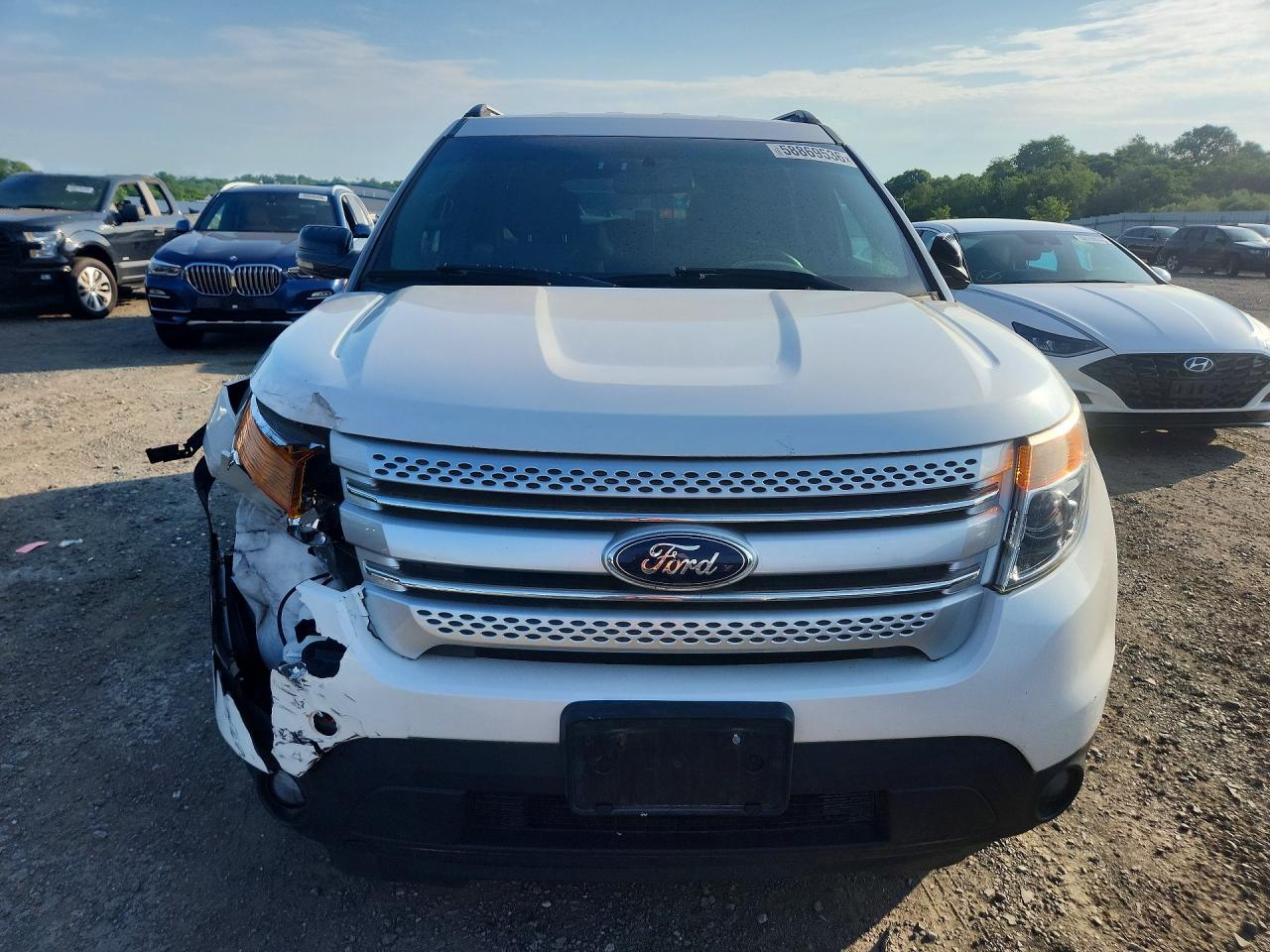 2013 Ford Explorer Xlt White vin: 1FM5K8D8XDGA91155