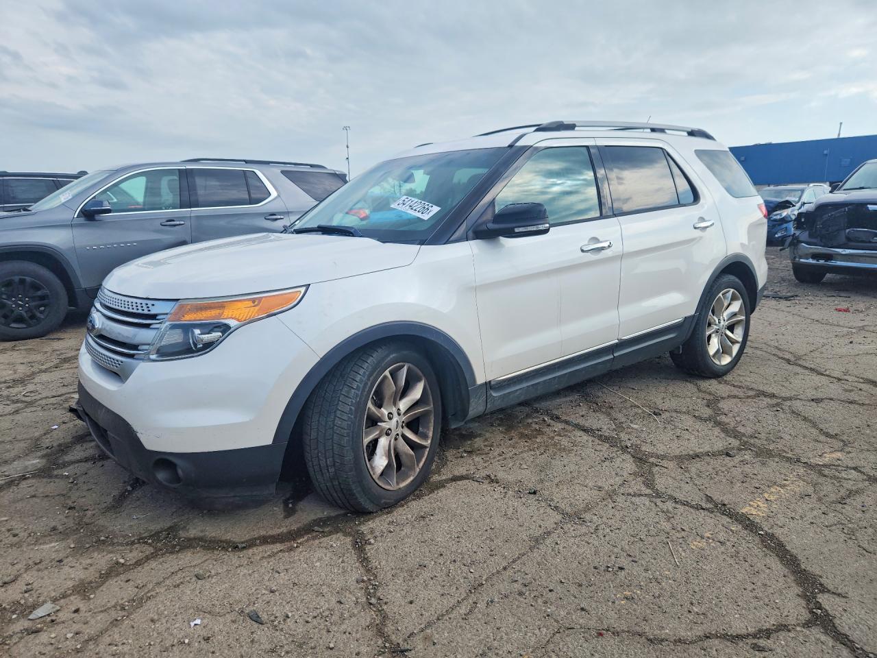 2013 Ford Explorer Xlt White vin: 1FM5K8D8XDGC29003