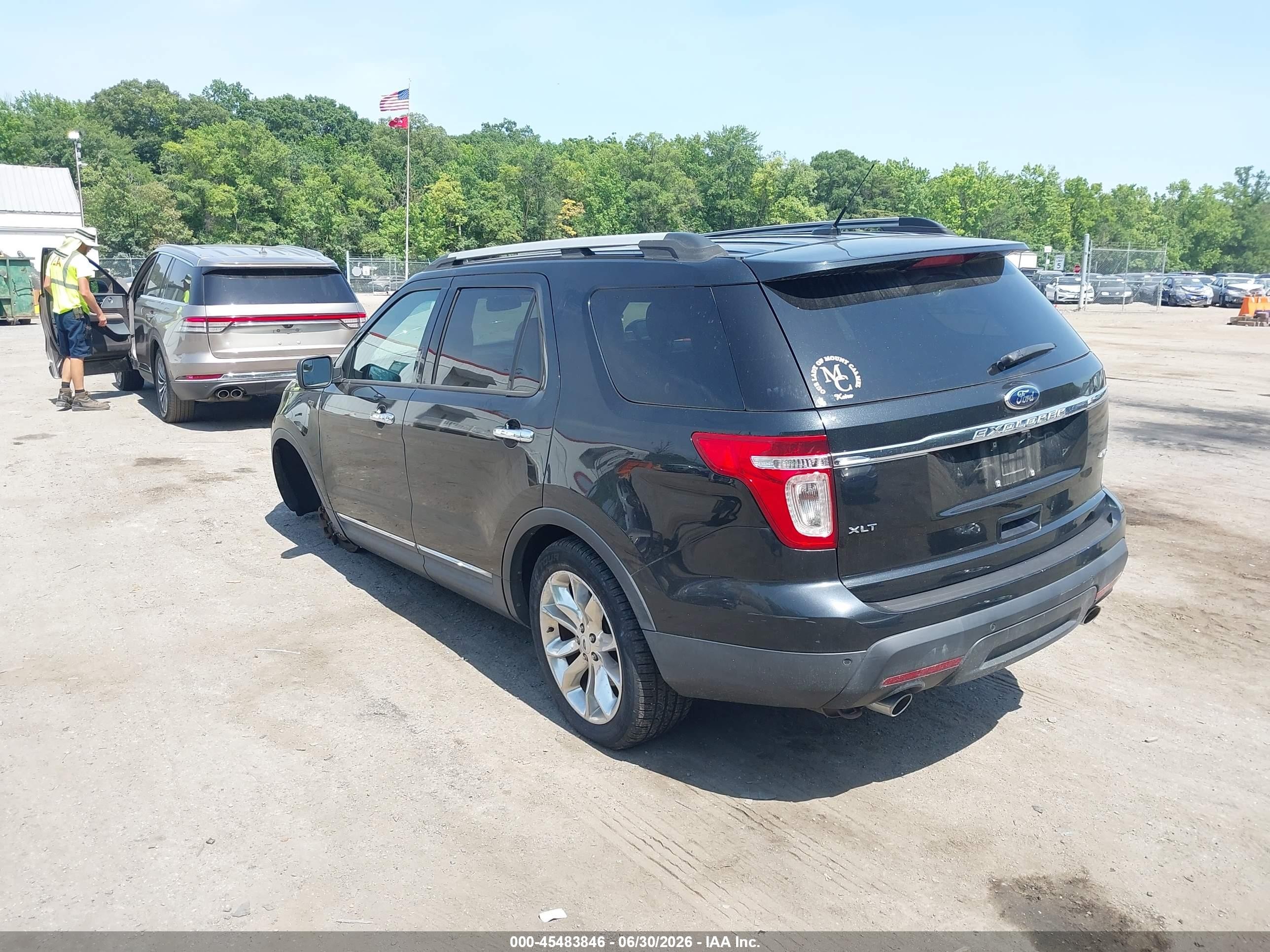 2013 Ford Explorer Xlt Black vin: 1FM5K8D8XDGC41362