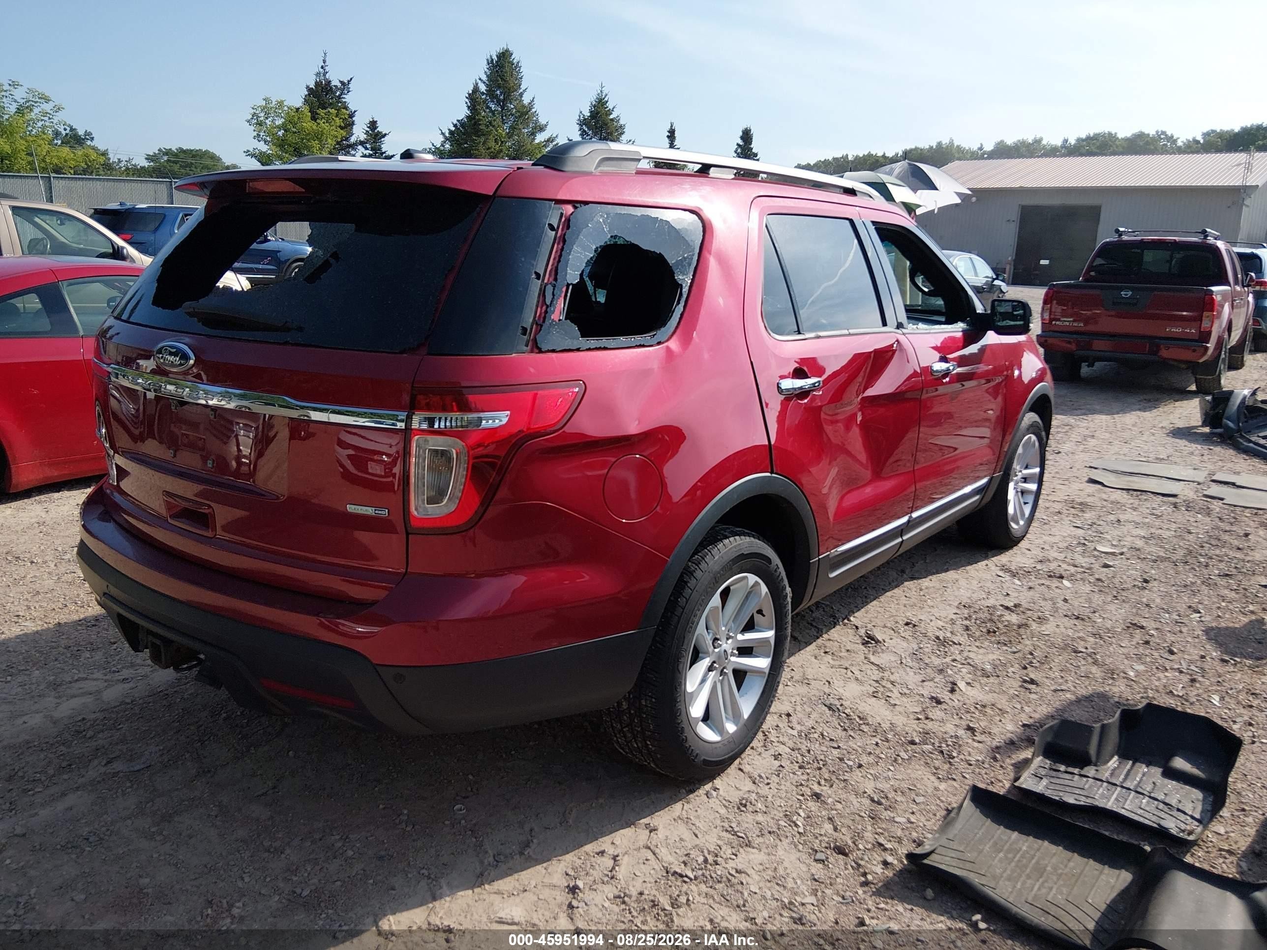 2013 Ford Explorer Xlt Red vin: 1FM5K8D8XDGC48232