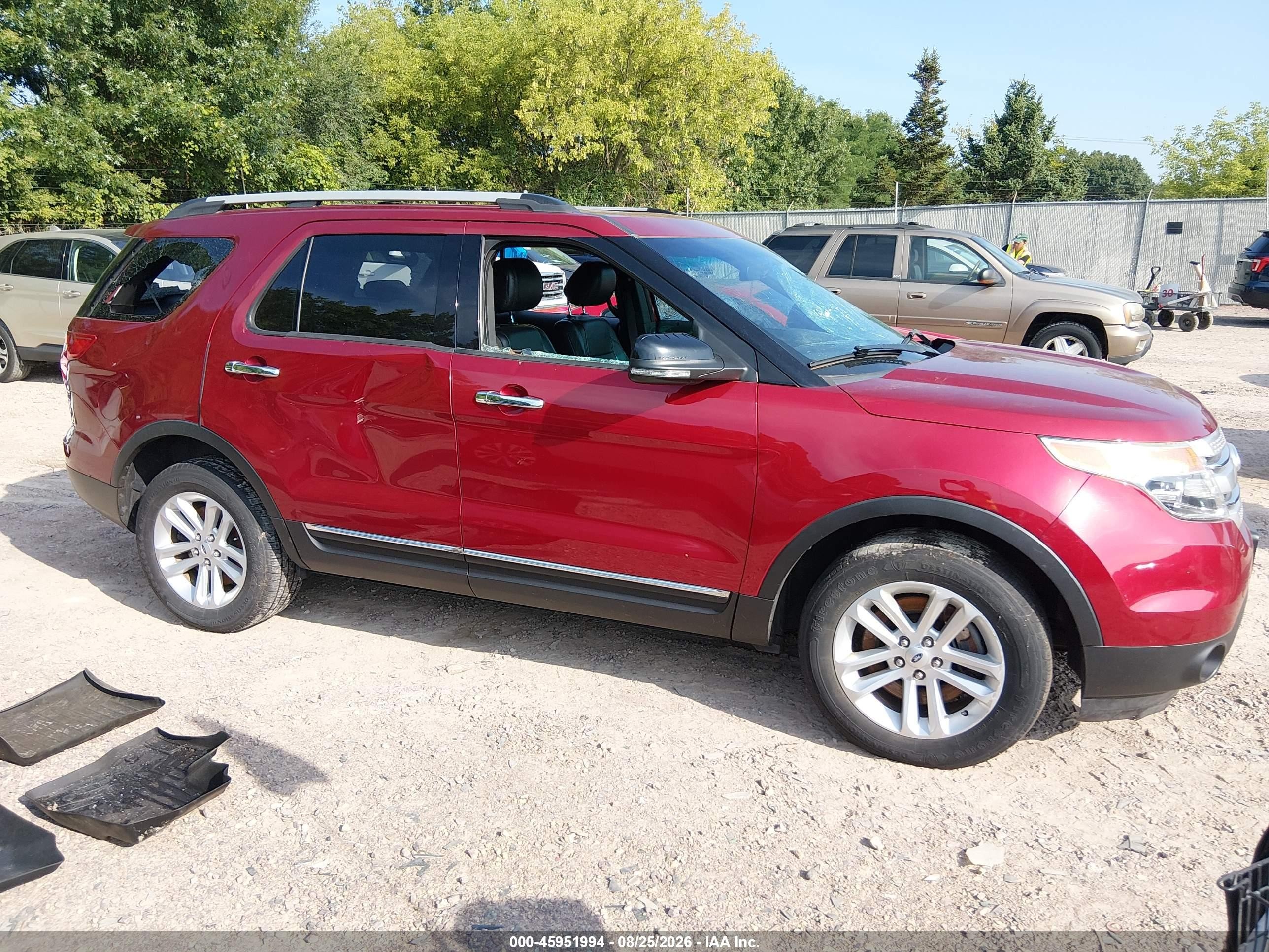 2013 Ford Explorer Xlt Red vin: 1FM5K8D8XDGC48232