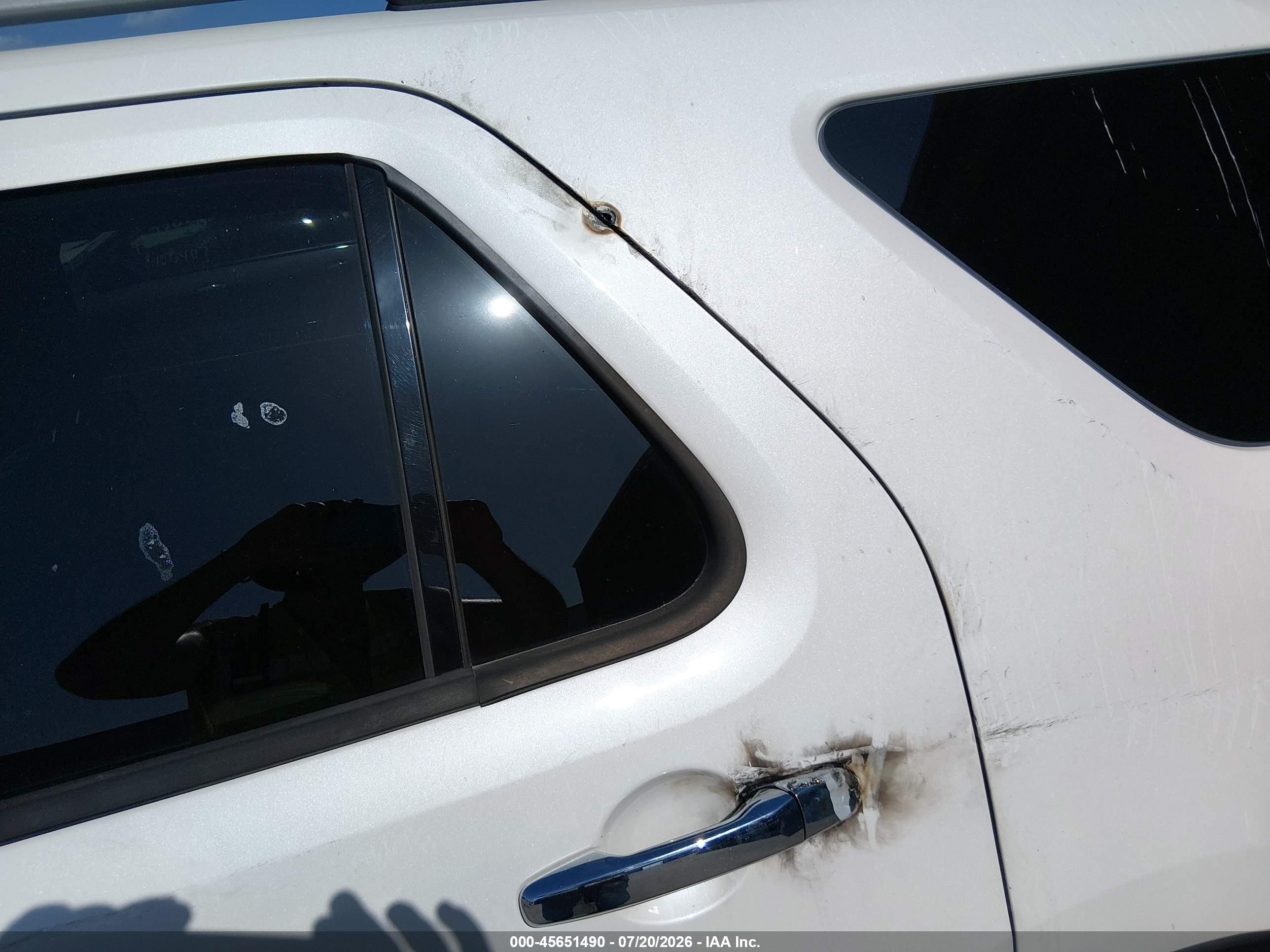 2013 Ford Explorer Xlt White vin: 1FM5K8D8XDGC56802
