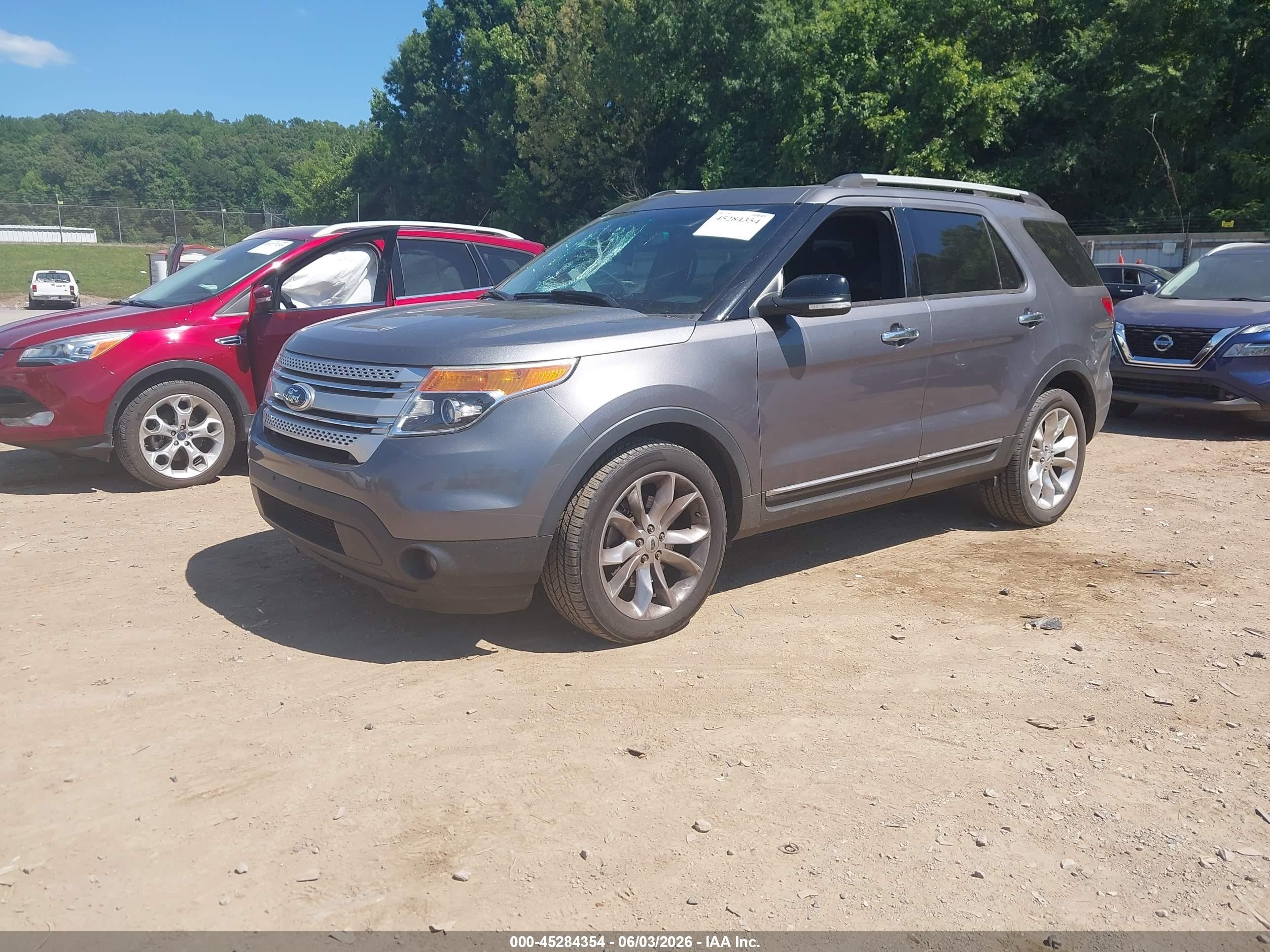2014 Ford Explorer Xlt Gray vin: 1FM5K8D8XEGA21754