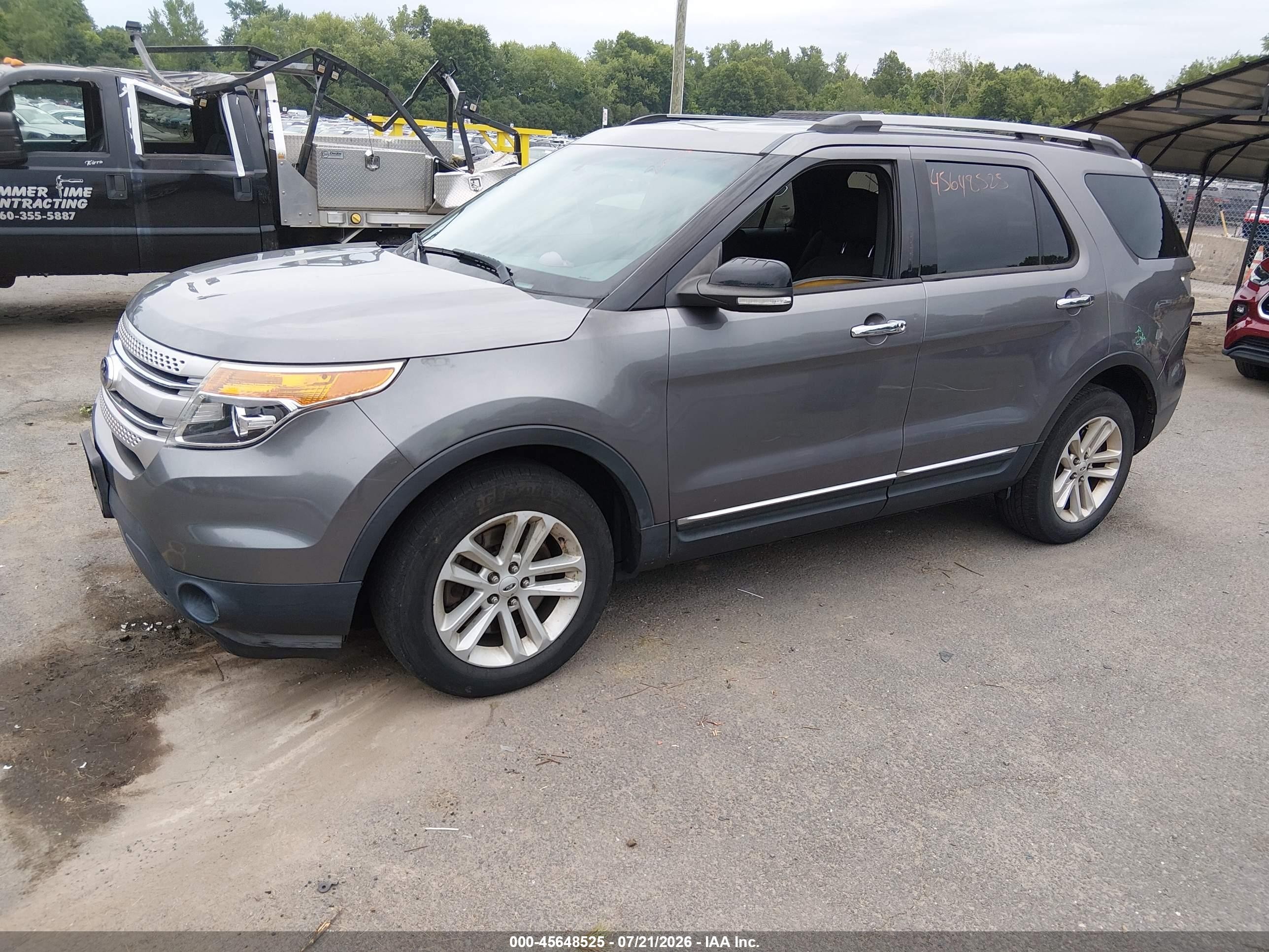 2014 Ford Explorer Xlt Gray vin: 1FM5K8D8XEGA46699