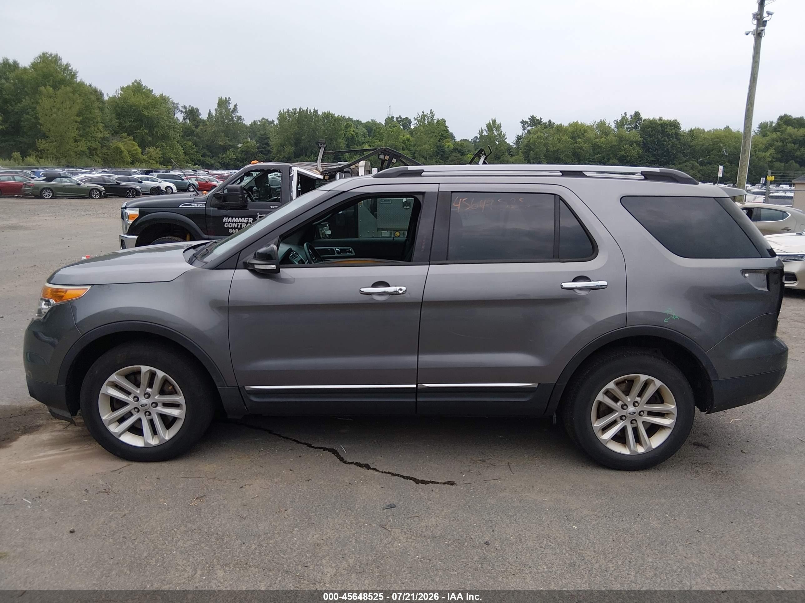 2014 Ford Explorer Xlt Gray vin: 1FM5K8D8XEGA46699