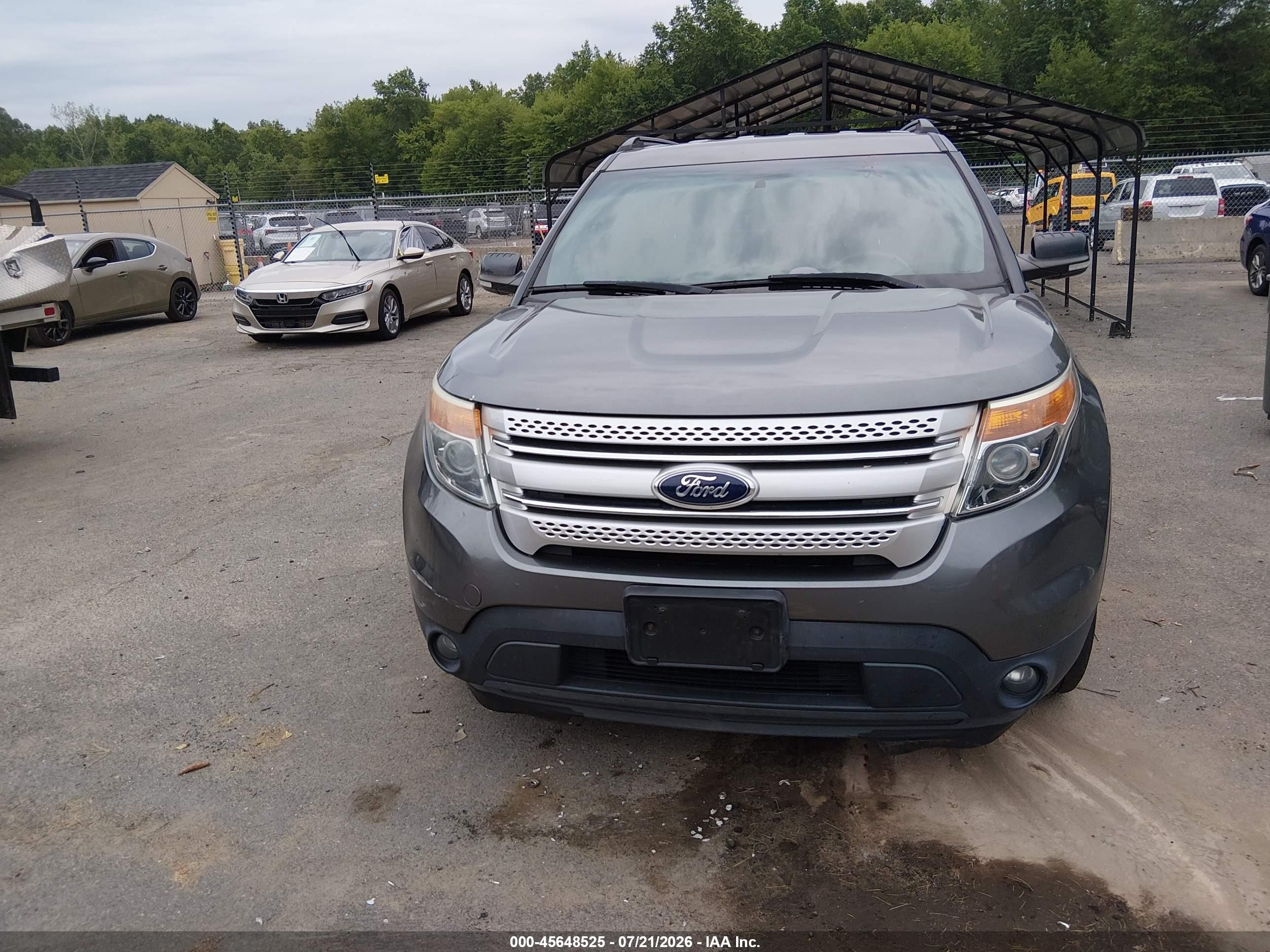 2014 Ford Explorer Xlt Gray vin: 1FM5K8D8XEGA46699