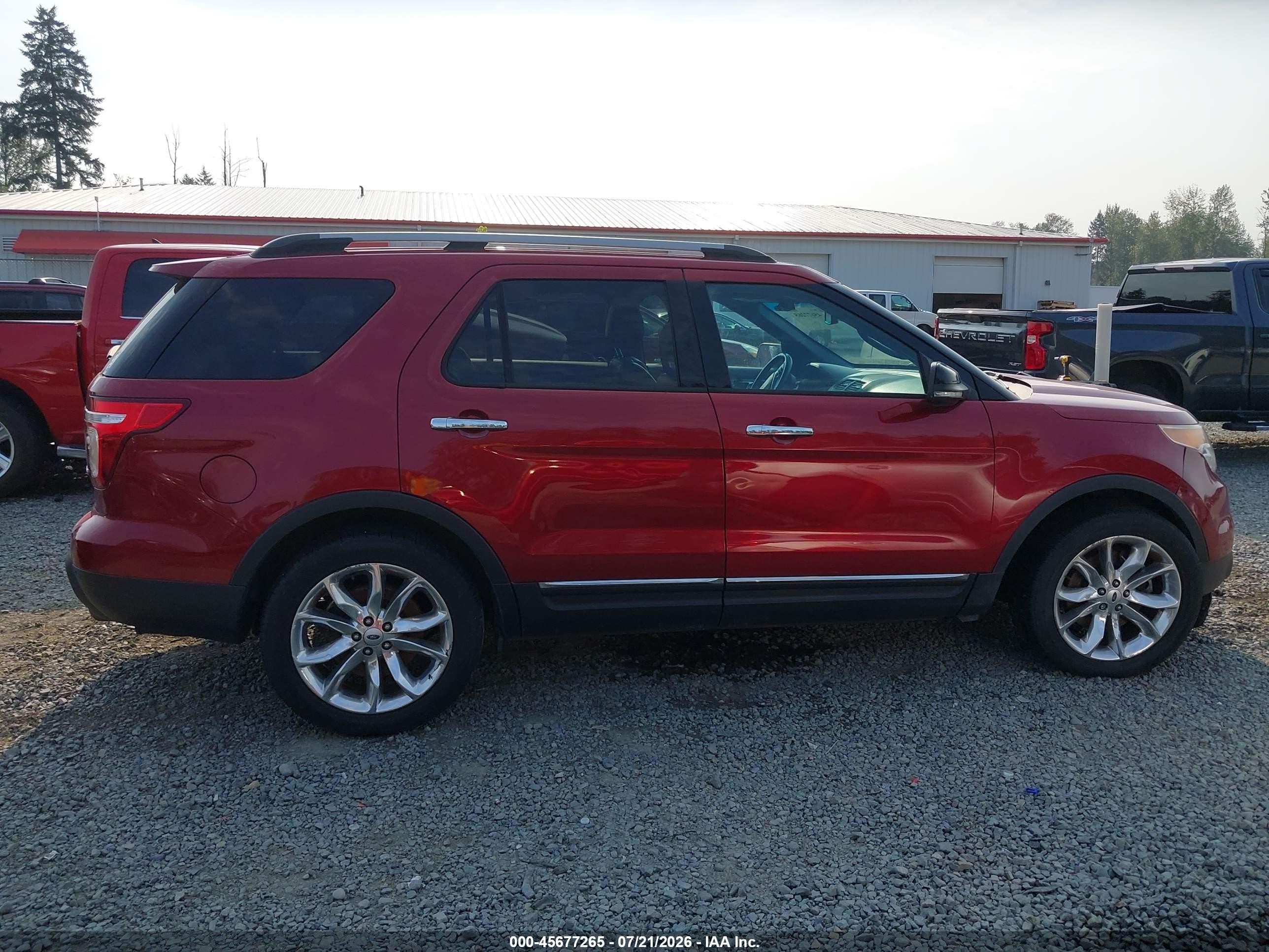 2014 Ford Explorer Xlt Red vin: 1FM5K8D8XEGA91335