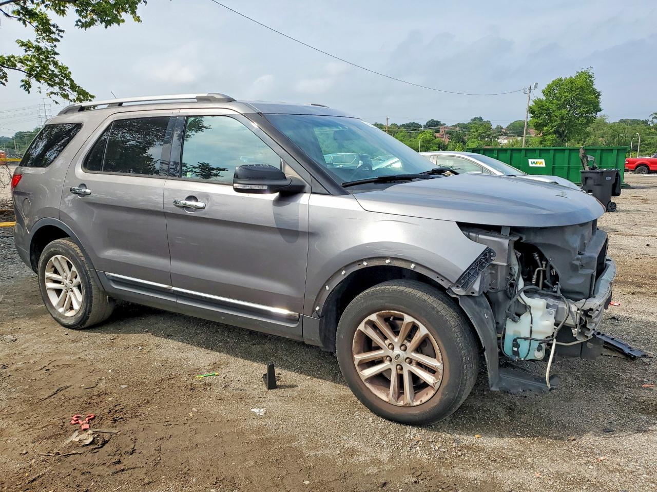 2014 Ford Explorer Xlt Gray vin: 1FM5K8D8XEGC19346