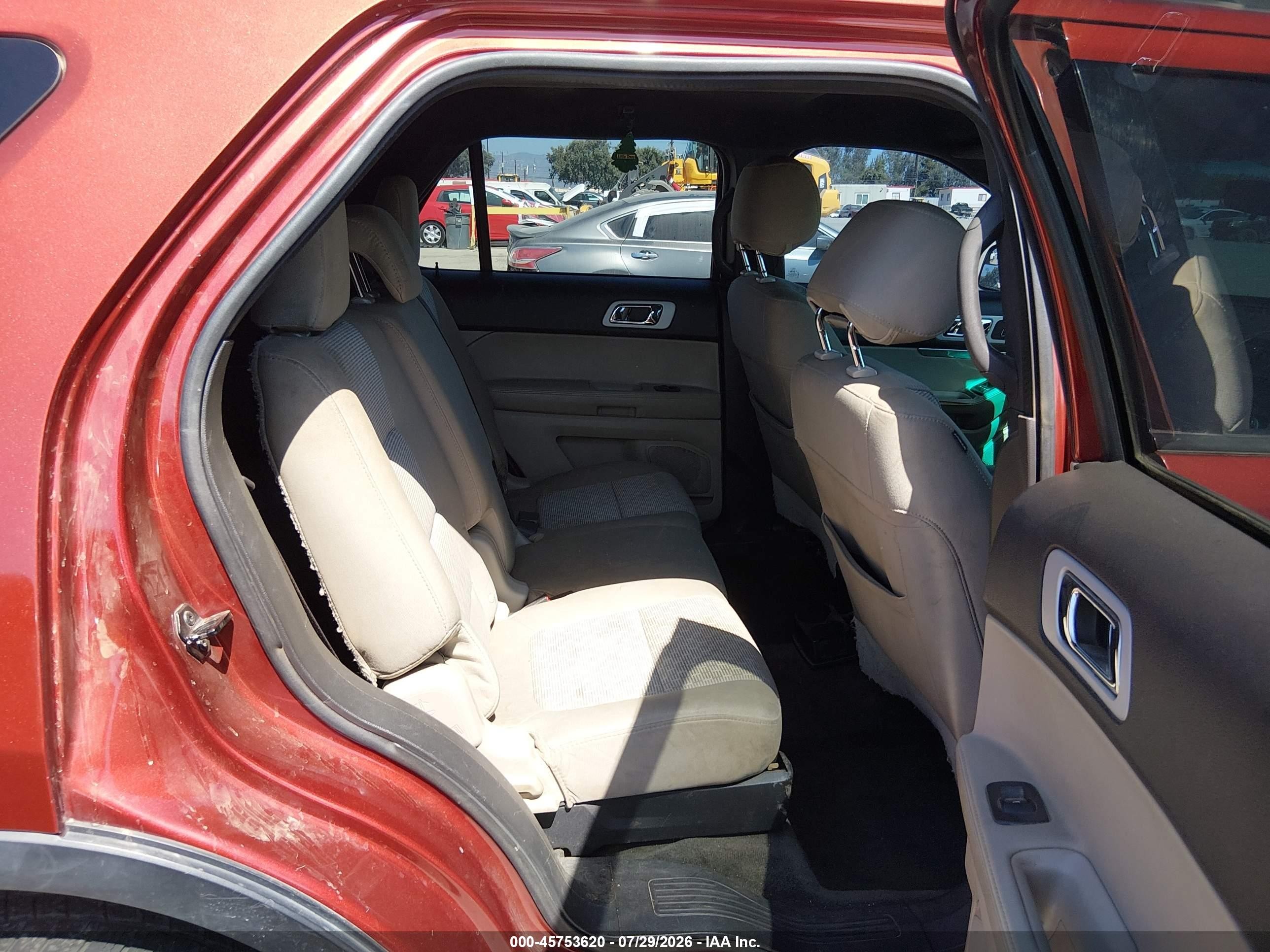 2014 Ford Explorer Xlt Red vin: 1FM5K8D8XEGC37622