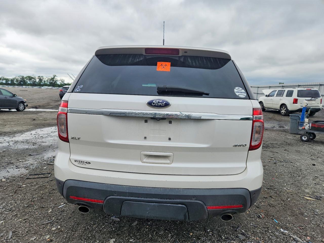 2015 Ford Explorer Xlt Белый vin: 1FM5K8D8XFGA01697