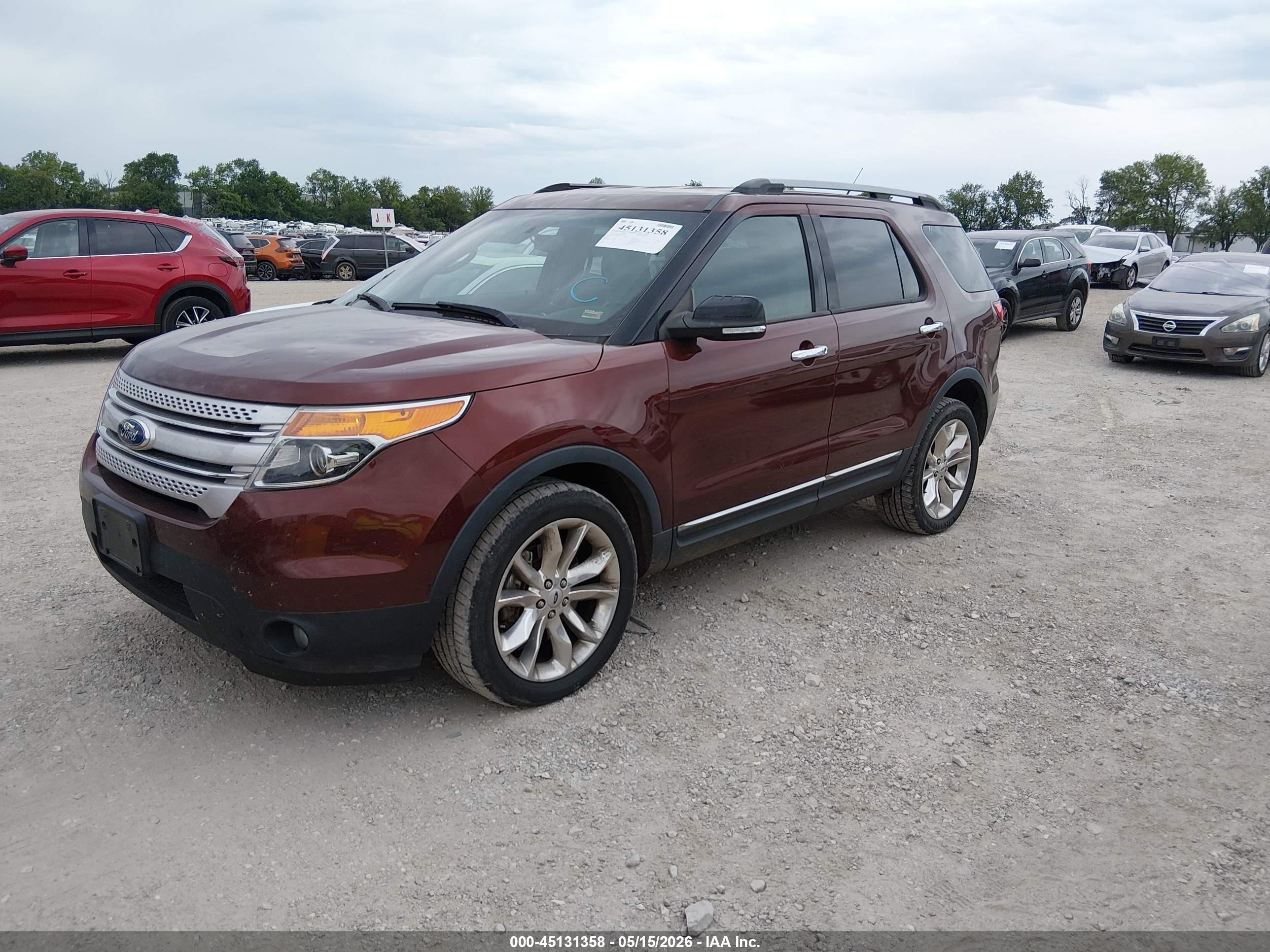 2015 Ford Explorer Xlt Maroon vin: 1FM5K8D8XFGA33999