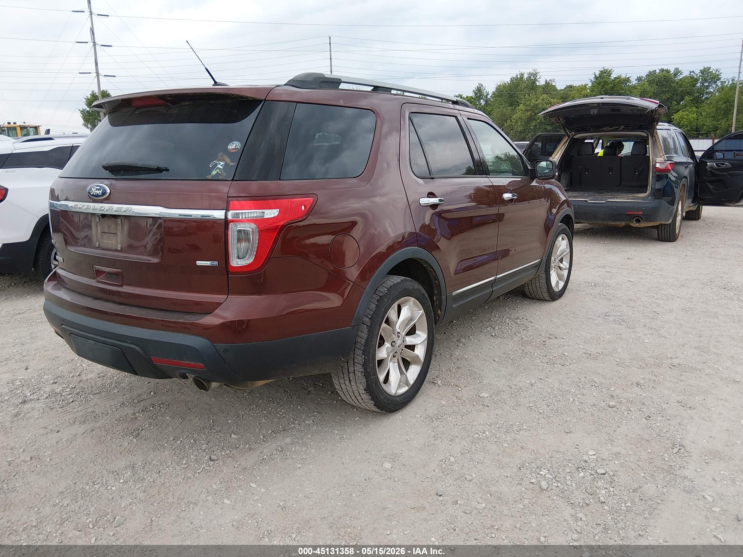 2015 Ford Explorer Xlt Maroon vin: 1FM5K8D8XFGA33999