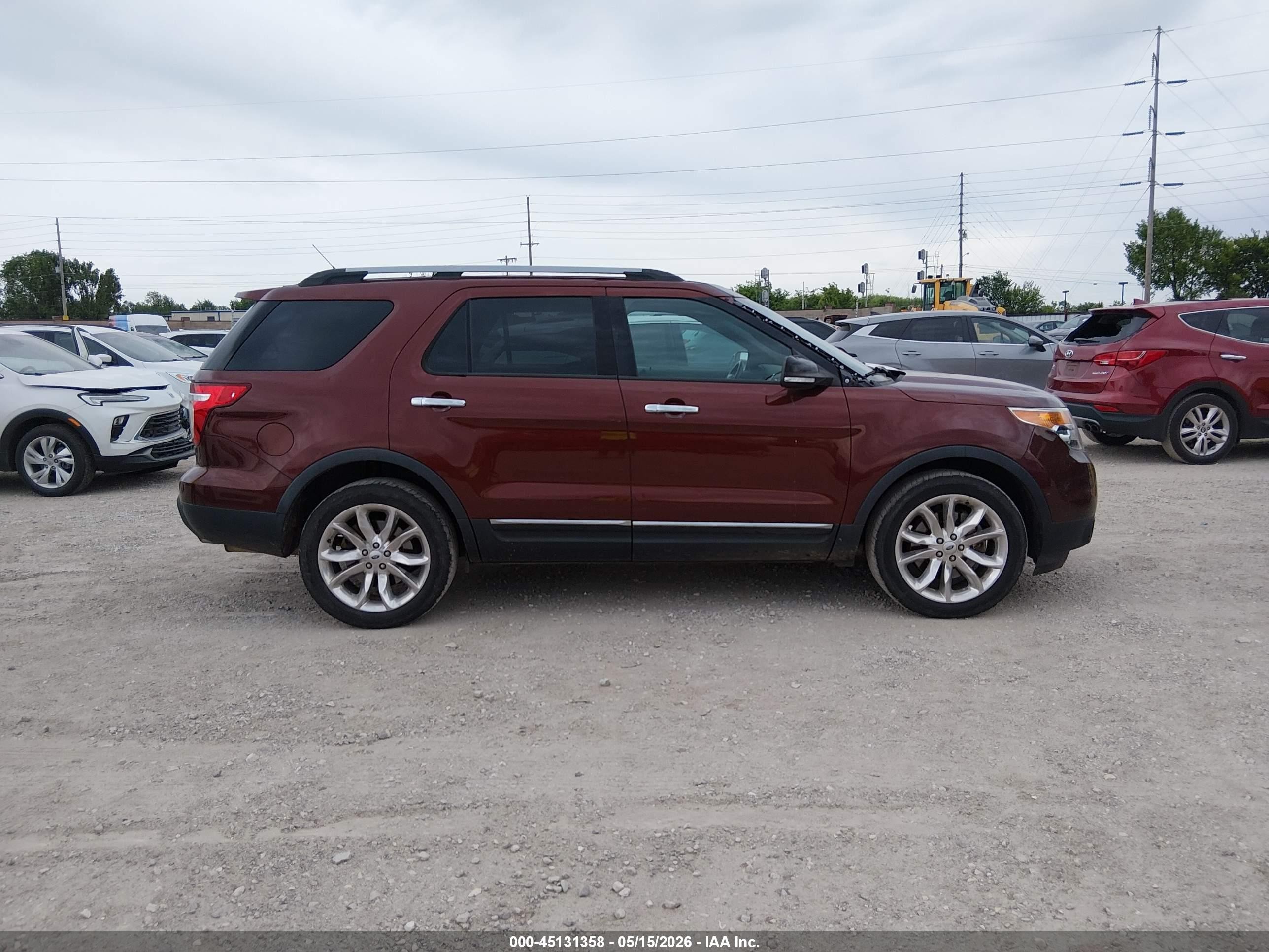 2015 Ford Explorer Xlt Maroon vin: 1FM5K8D8XFGA33999