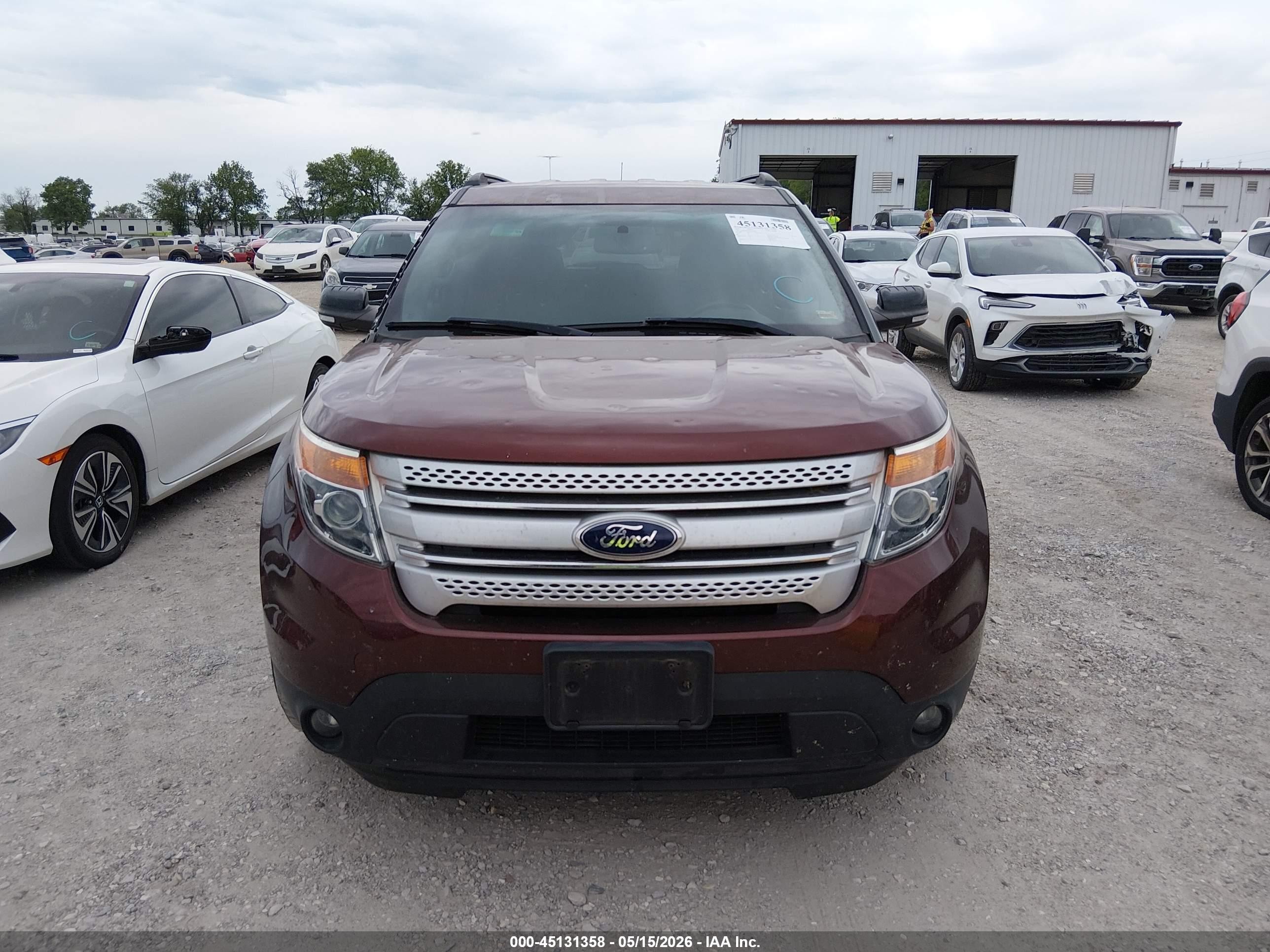 2015 Ford Explorer Xlt Maroon vin: 1FM5K8D8XFGA33999