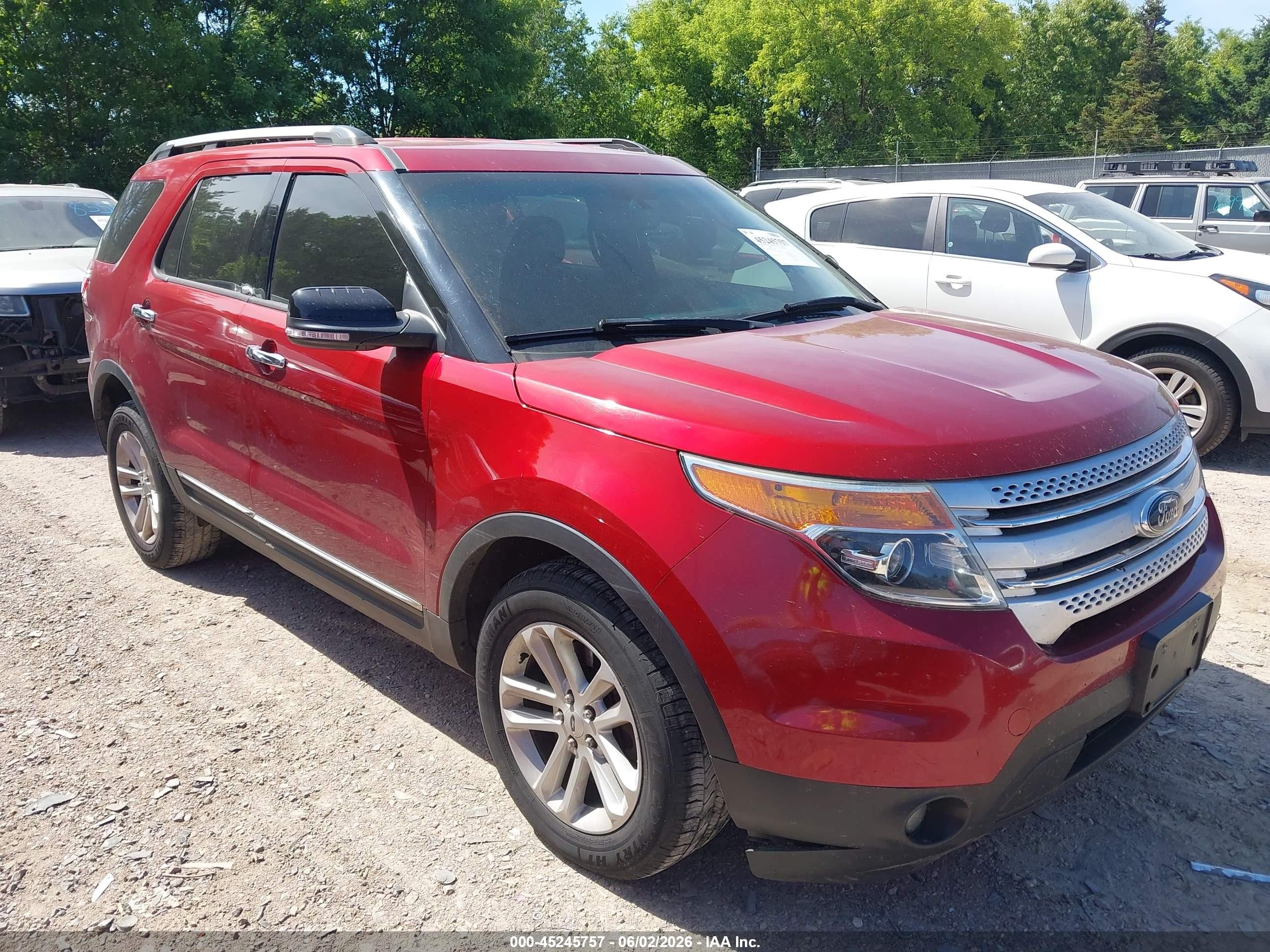 2015 Ford Explorer Xlt Красный vin: 1FM5K8D8XFGA63519