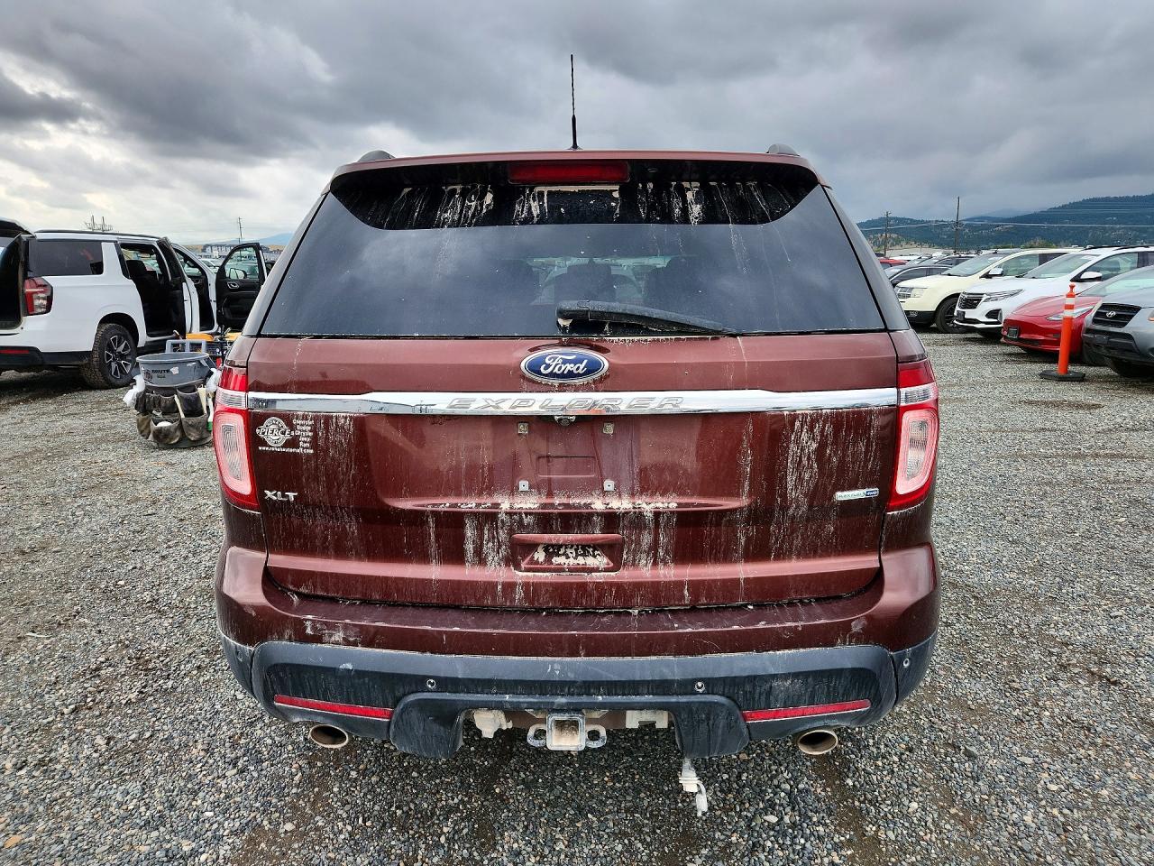 2015 Ford Explorer Xlt Red vin: 1FM5K8D8XFGA65836