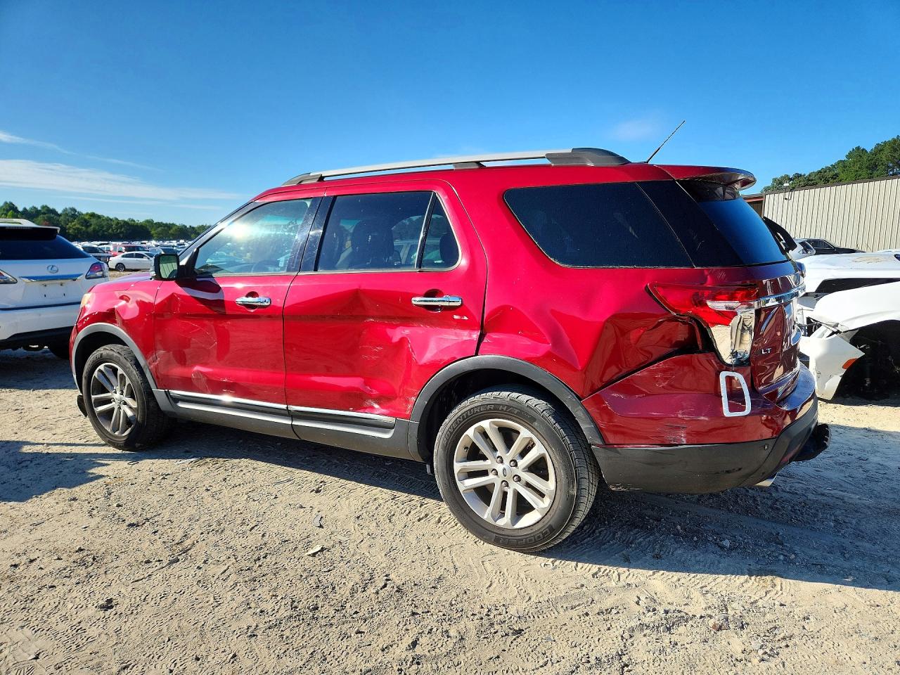 2015 Ford Explorer Xlt Red vin: 1FM5K8D8XFGA84242