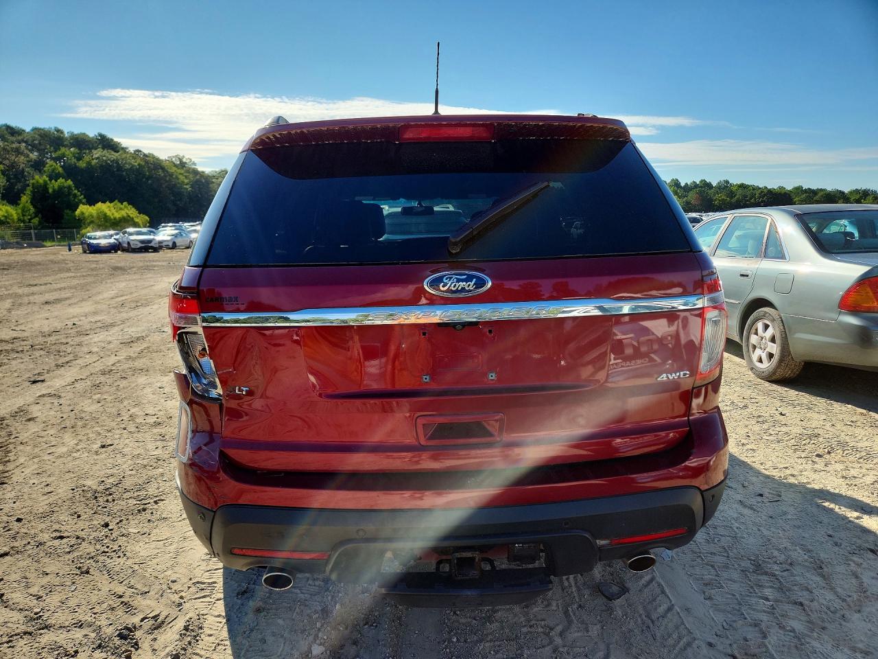 2015 Ford Explorer Xlt Red vin: 1FM5K8D8XFGA84242