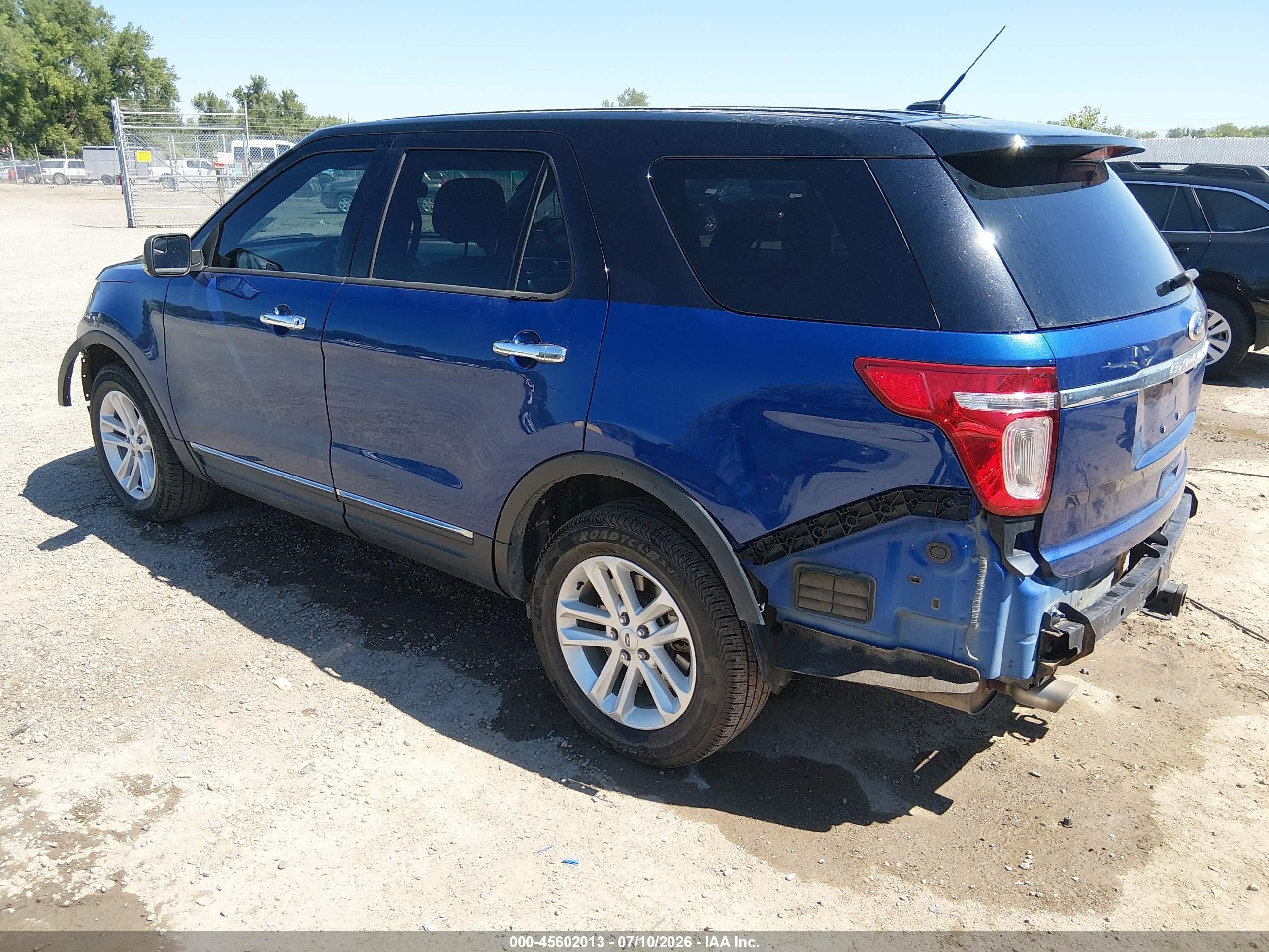 2015 Ford Explorer Xlt Blue vin: 1FM5K8D8XFGA87576