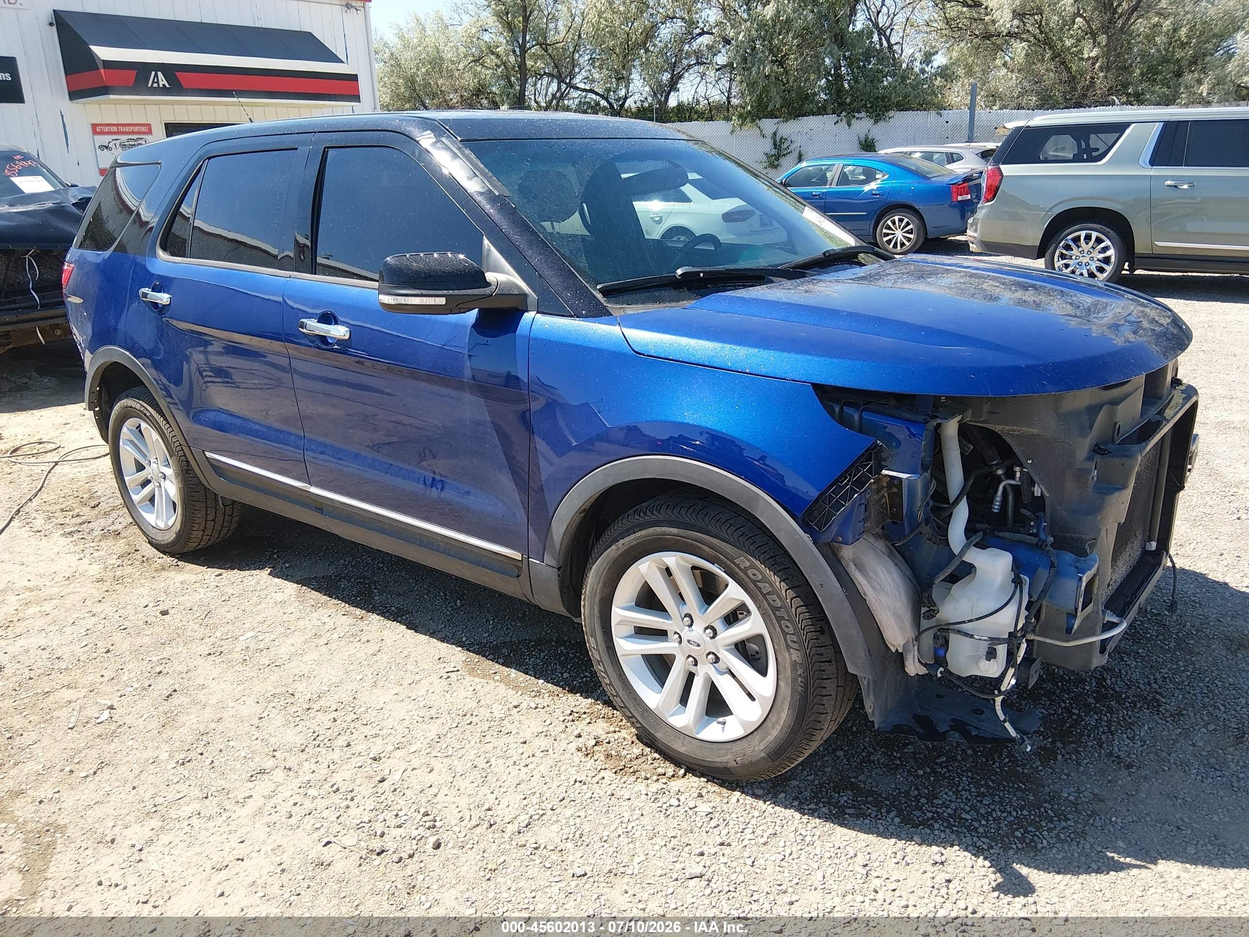 2015 Ford Explorer Xlt Blue vin: 1FM5K8D8XFGA87576