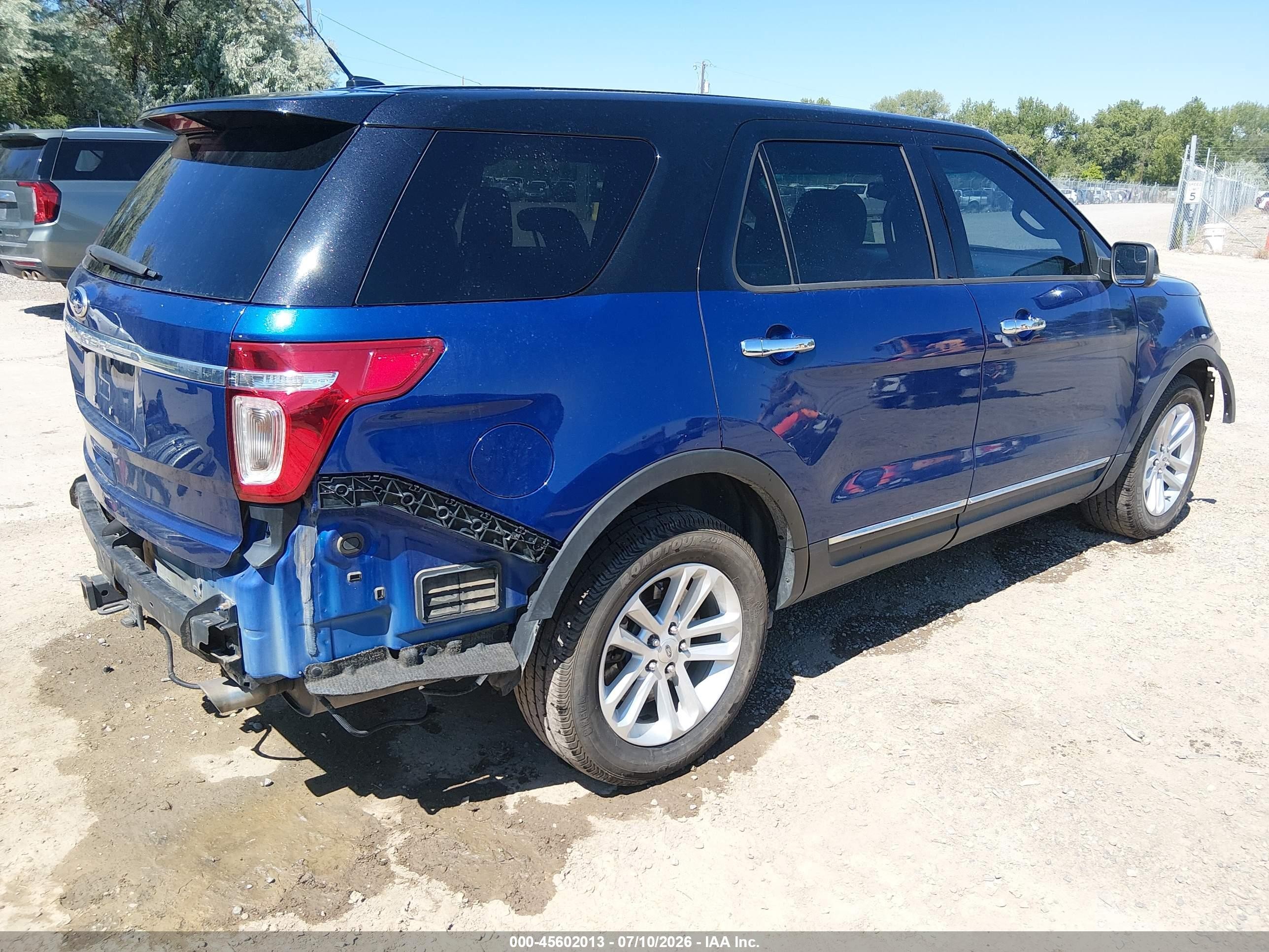 2015 Ford Explorer Xlt Blue vin: 1FM5K8D8XFGA87576