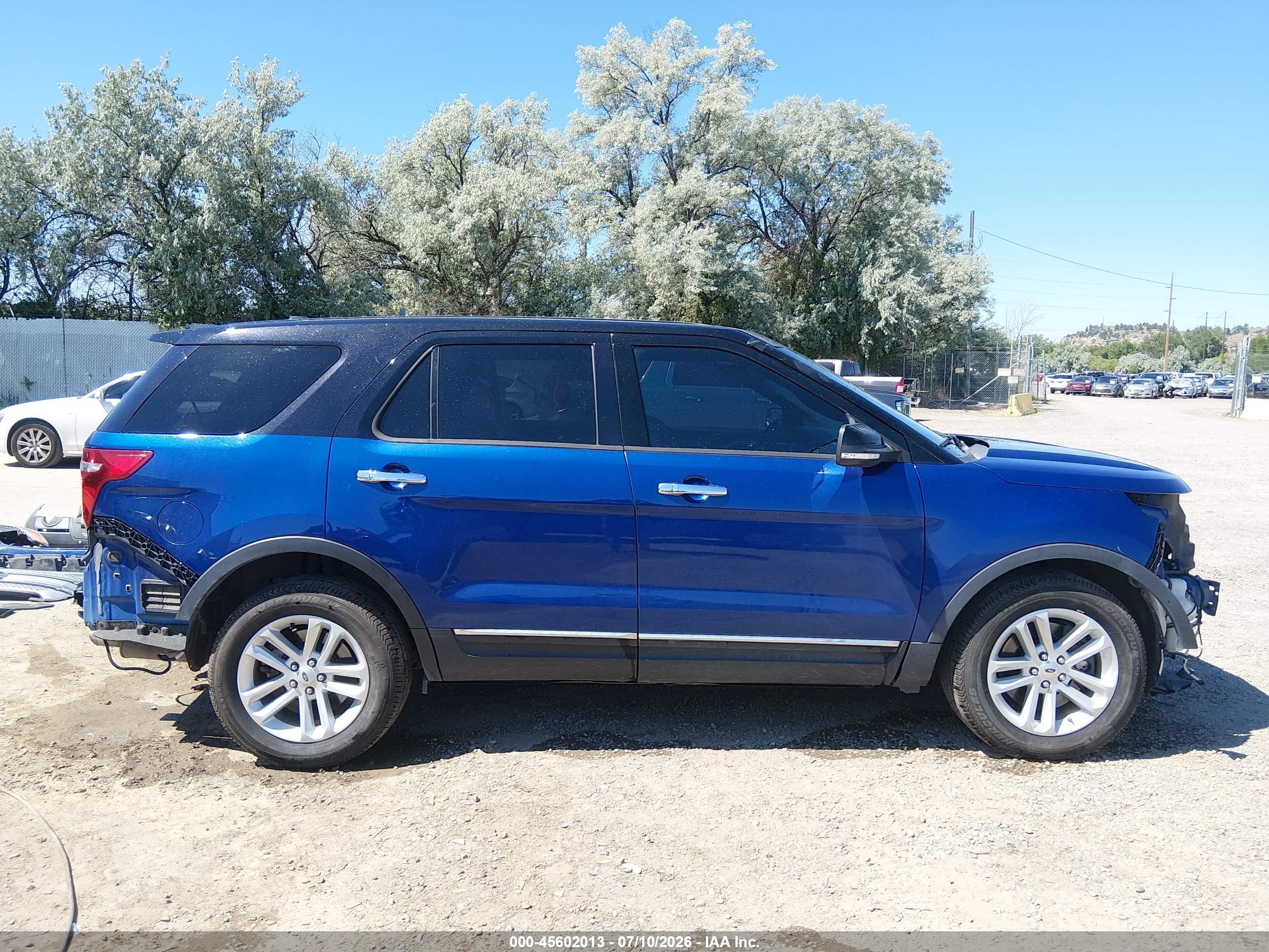 2015 Ford Explorer Xlt Blue vin: 1FM5K8D8XFGA87576