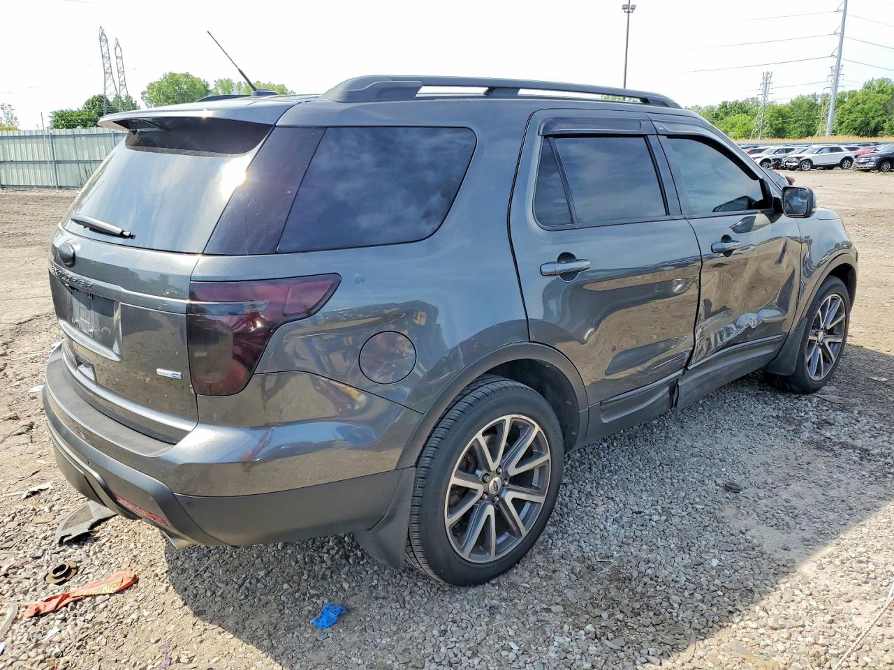 2015 Ford Explorer Xlt Серый vin: 1FM5K8D8XFGC04010