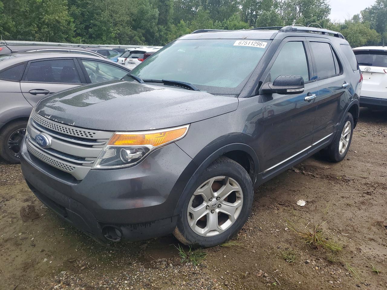 2015 Ford Explorer Xlt Gray vin: 1FM5K8D8XFGC18506