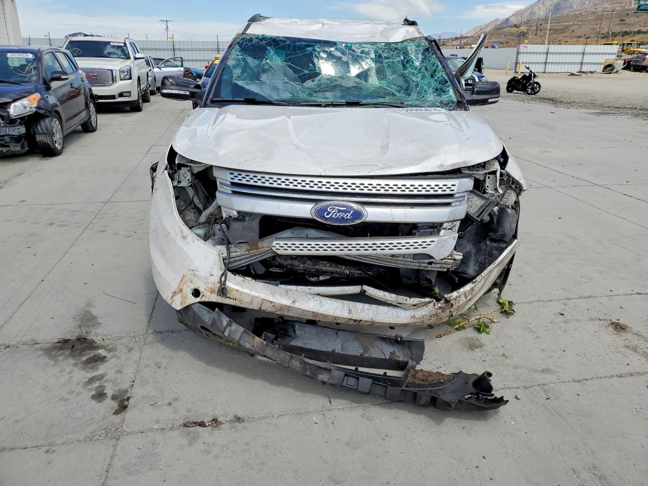 2015 Ford Explorer Xlt White vin: 1FM5K8D8XFGC24886