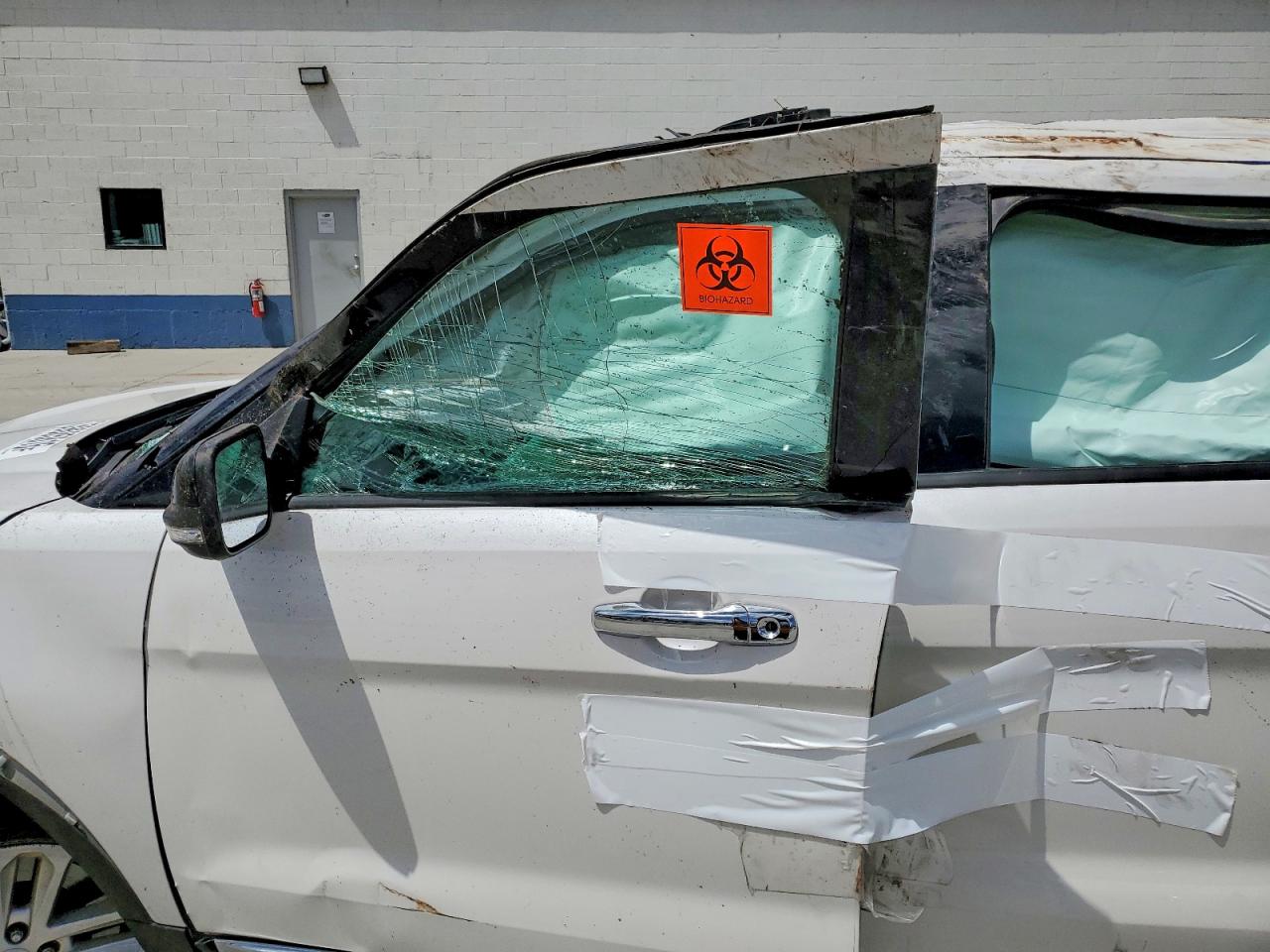 2015 Ford Explorer Xlt White vin: 1FM5K8D8XFGC24886