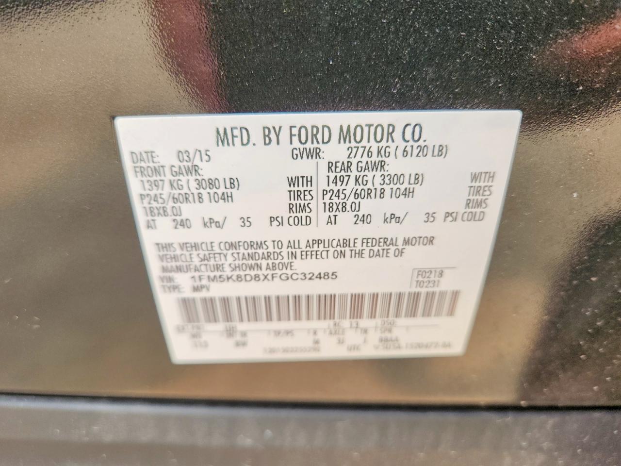 2015 Ford Explorer Xlt Black vin: 1FM5K8D8XFGC32485