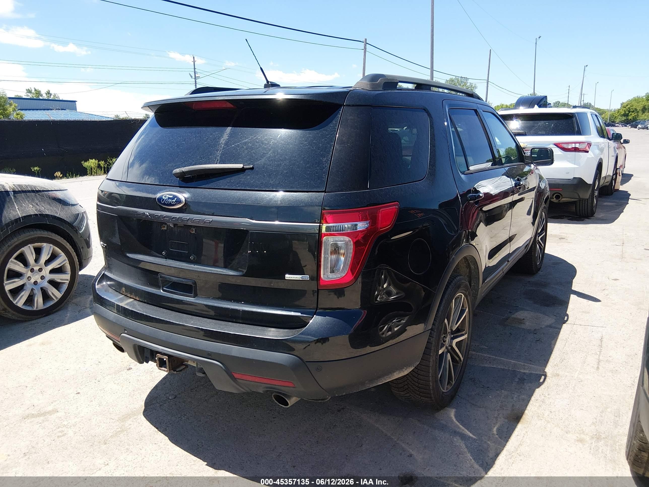 2015 Ford Explorer Xlt Black vin: 1FM5K8D8XFGC47763