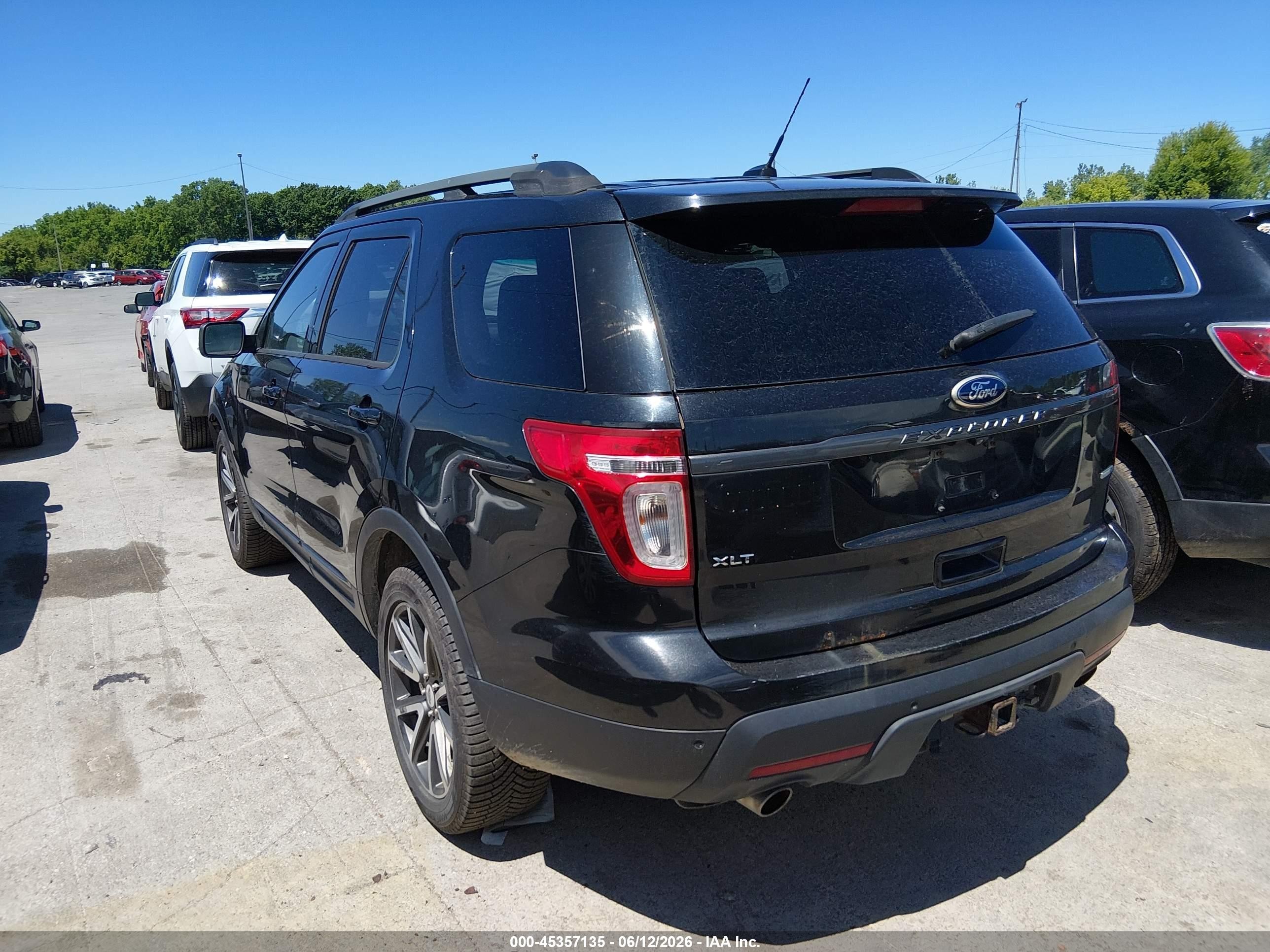 2015 Ford Explorer Xlt Black vin: 1FM5K8D8XFGC47763